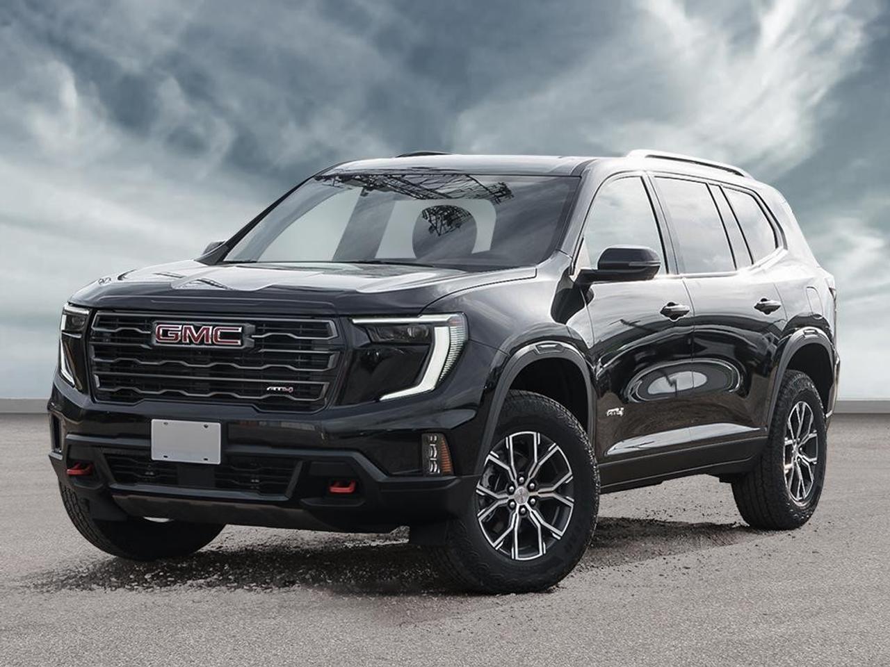<p>Experience the unparalleled performance and capability of the new 2026 GMC Acadia AWD AT4, cloaked in an Ebony Twilight Metallic finish. This SUV is designed for those who crave adventure with its all-wheel-drive functionality ensuring superior handling under any conditions.</p><p>The Acadia AT4 features a rugged, yet sophisticated exterior, highlighted by stunning 18" x 8" dark machined aluminum wheels. Step inside to a spacious interior that boasts Forest Storm and Mahogany accents on its cloth/Coretec seat trim. The bold contrast with the blue interior gives it a unique style and feel, while the panoramic sunroof with sunshade adds a touch of luxury to your drive.</p><p>Technology and safety go hand-in-hand in this vehicle with features like a multi-touch infotainment screen, smart device integration, and a suite of advanced safety systems such as lane assist, parking sensors, and a backup camera. The vehicle also comes equipped with essential driver assistance technologies like adaptive cruise control to make every journey safe and comfortable.</p><p>This SUV is perfect for families and adventure enthusiasts looking for a reliable and stylish mode of transportation. With seating for up to eight and tech features like a Wi-Fi hotspot and satellite radio, it keeps everyone entertained and connected. Contact Peter Boyer Chevrolet Buick GMC today and elevate your driving experience with the 2026 GMC Acadia AT4.</p>
