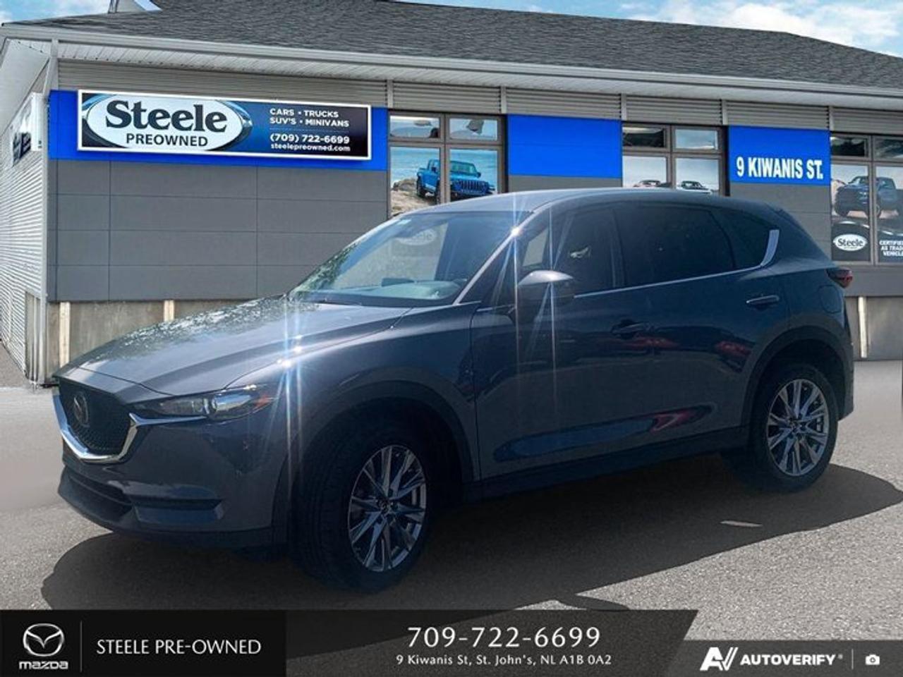 PRICE DROP!!Introducing the sleek and stylish 2021 Mazda CX-5 GS at Steele Mazda St. Johns! With only 95,999 kilometers on the odometer, this used vehicle is in excellent condition and ready to hit the road. The gasoline engine is a powerful Regular Unleaded I-4 2.5 L/152, providing an impressive City KM/L of 10 and Highway KM/L of 8. This means you can enjoy both efficient city driving and smooth highway cruising with this versatile SUV. Equipped with AWD and a responsive 6-Speed Automatic transmission with Overdrive, the Mazda CX-5 GS delivers a smooth and enjoyable driving experience in any conditions. With its spacious interior, advanced technology features, and top-notch safety ratings, this vehicle is perfect for families or anyone looking for a reliable and comfortable ride. Dont miss out on the opportunity to own this fantastic used Mazda CX-5 GS - visit us at Steele Mazda St. Johns today to take it for a test drive!