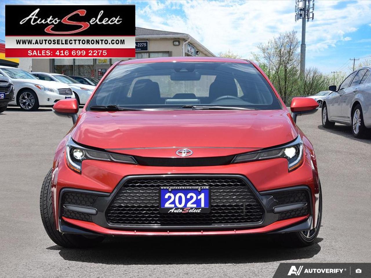 2021 Toyota Corolla SE Only 65KM - Apple Carplay - Sunroof - Backup Cam Photo