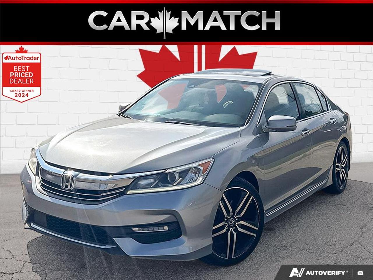 Silver 2017 Honda Accord Sedan Front-Wheel Drive Continuously Variable Transmission