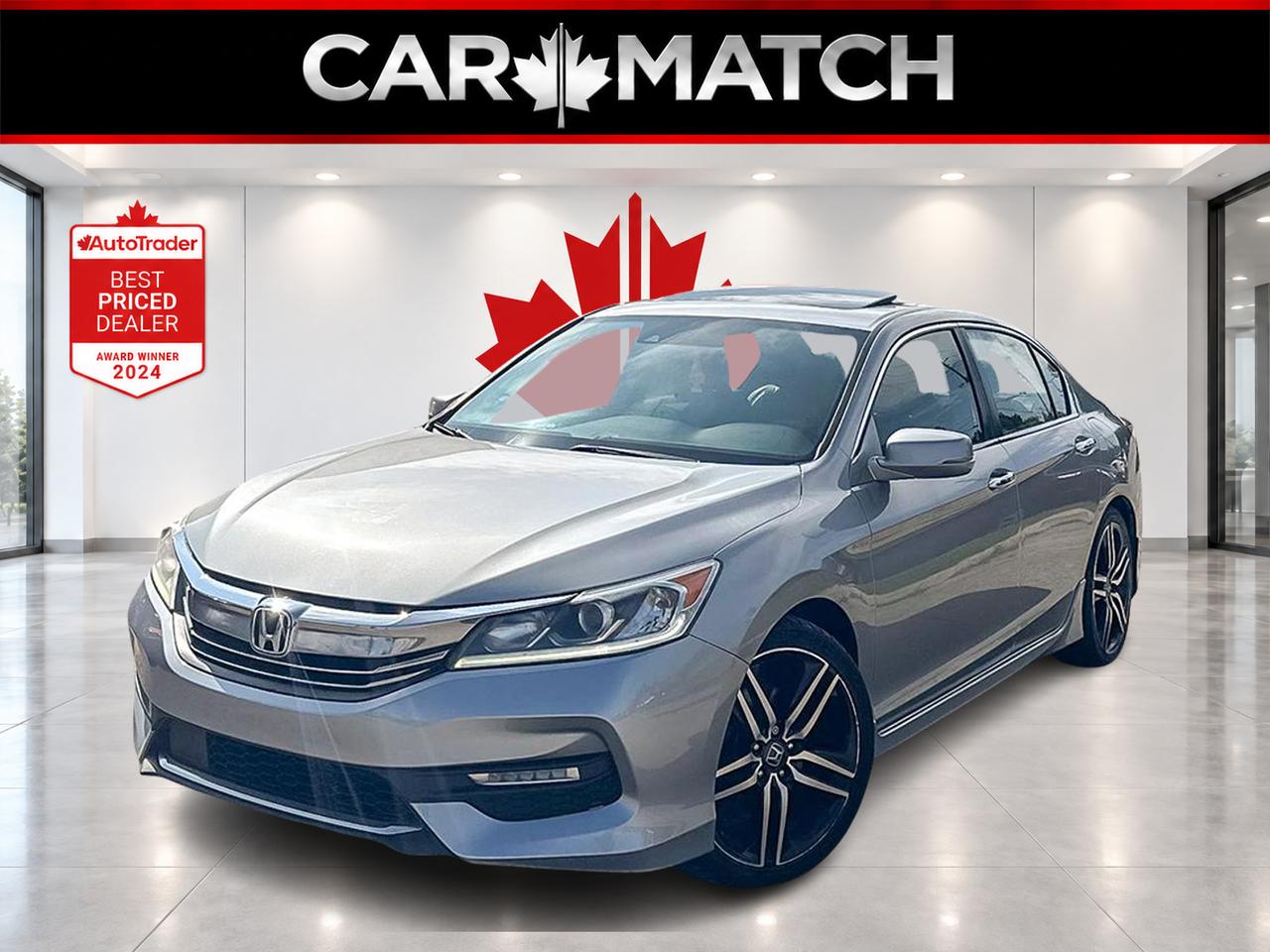 Silver 2017 Honda Accord Sedan Front-Wheel Drive Continuously Variable Transmission