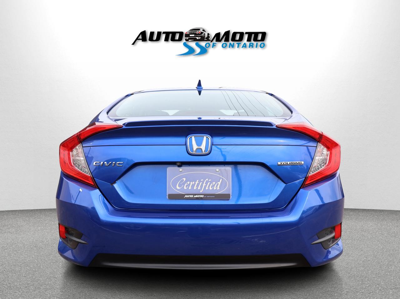 2018 Honda Civic TOURING CERTIFIED *HONDA MAINTAIN* NAV DUEL CAMERA SUNROOF HEATED LEATHER P.SENSORS ALLOYS BLUETOOTH CRUISE Photo