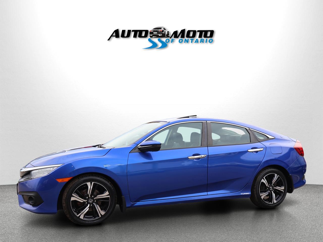 2018 Honda Civic TOURING CERTIFIED *HONDA MAINTAIN* NAV DUEL CAMERA SUNROOF HEATED LEATHER P.SENSORS ALLOYS BLUETOOTH CRUISE Photo
