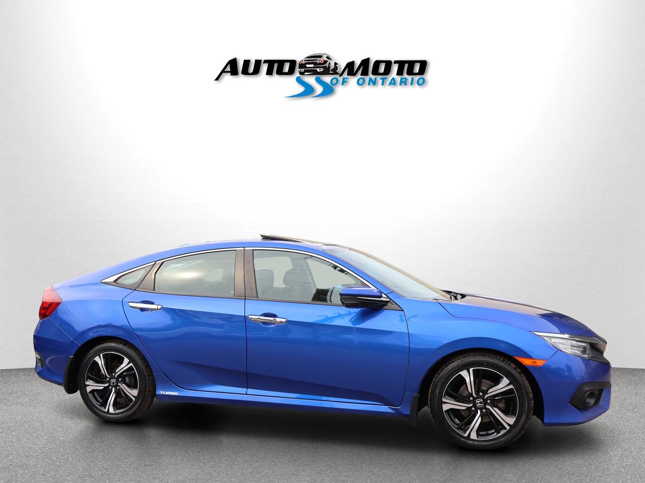 2018 Honda Civic TOURING CERTIFIED *HONDA MAINTAIN* NAV DUEL CAMERA SUNROOF HEATED LEATHER P.SENSORS ALLOYS BLUETOOTH CRUISE Photo