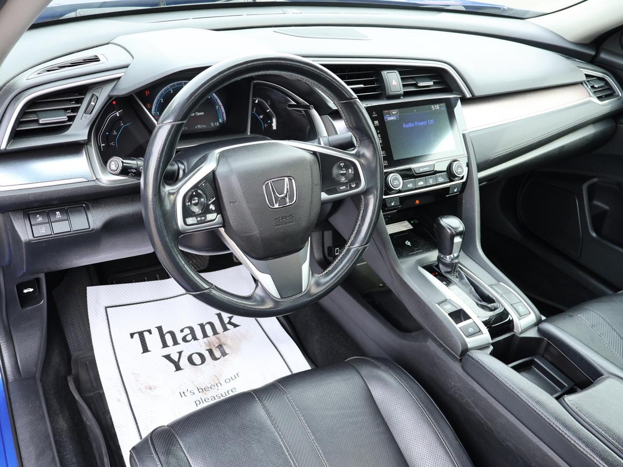 2018 Honda Civic TOURING CERTIFIED *HONDA MAINTAIN* NAV DUEL CAMERA SUNROOF HEATED LEATHER P.SENSORS ALLOYS BLUETOOTH CRUISE Photo