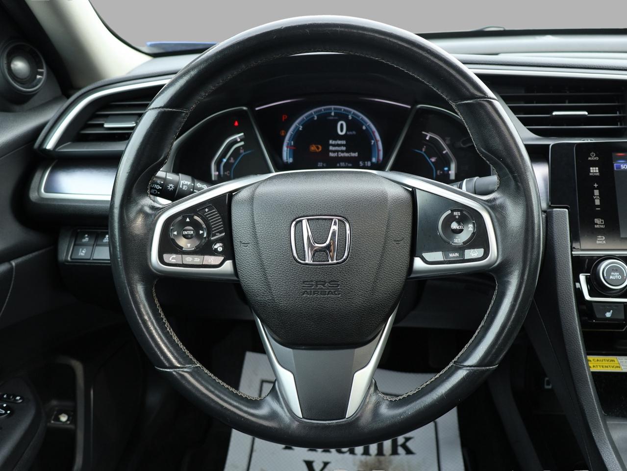 2018 Honda Civic TOURING CERTIFIED *HONDA MAINTAIN* NAV DUEL CAMERA SUNROOF HEATED LEATHER P.SENSORS ALLOYS BLUETOOTH CRUISE Photo