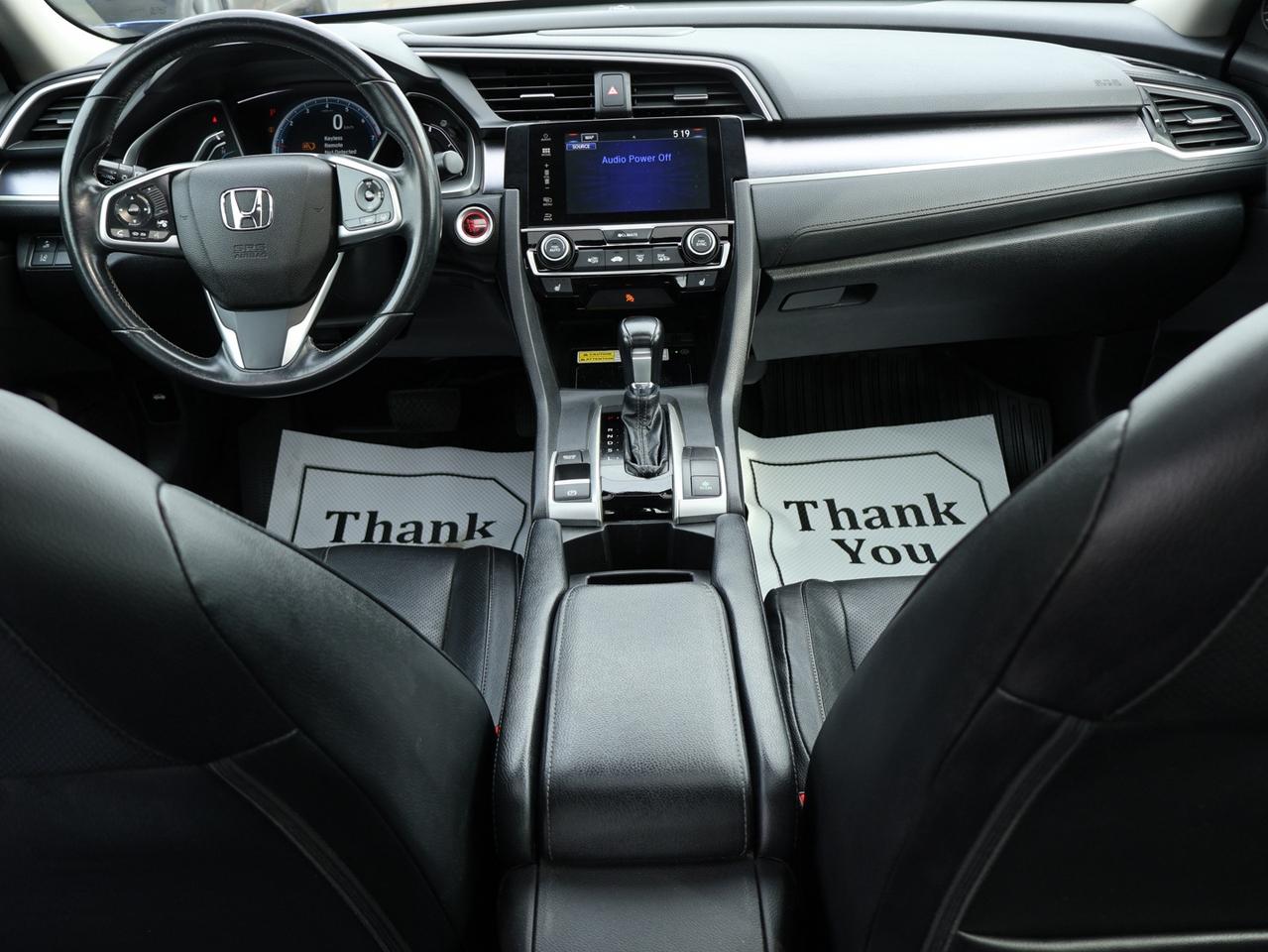 2018 Honda Civic TOURING CERTIFIED *HONDA MAINTAIN* NAV DUEL CAMERA SUNROOF HEATED LEATHER P.SENSORS ALLOYS BLUETOOTH CRUISE Photo