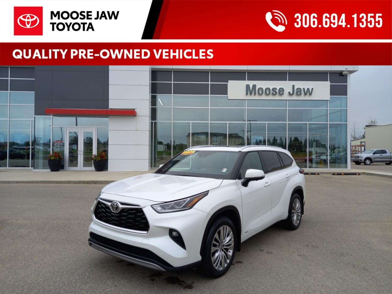 Used 2025 Toyota Highlander HYBRID Limited Platinum Package!! for sale in Moose Jaw, SK