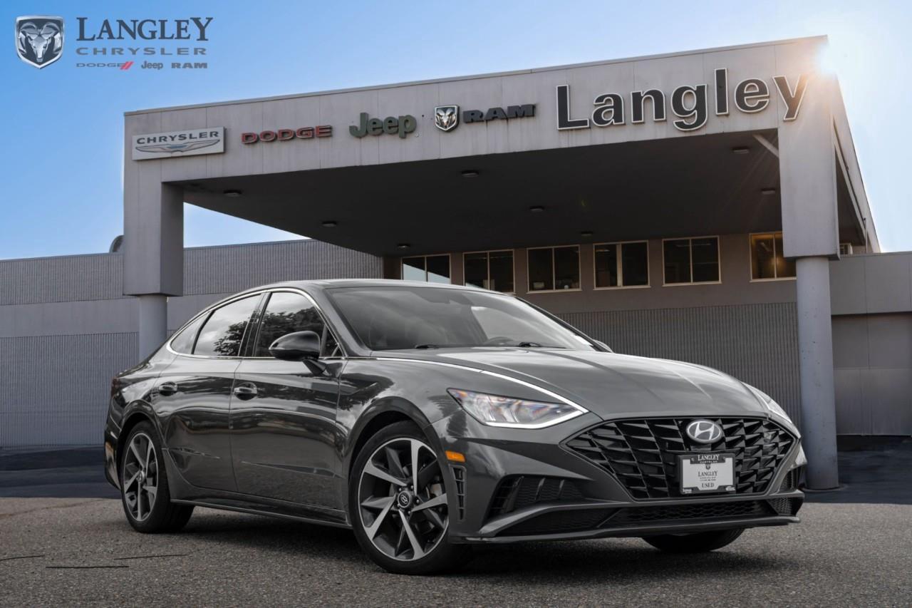 <p><strong>2023 Hyundai Sonata 1.6T Sport</strong></p><p>The 2023 Hyundai Sonata 1.6T Sport is a stylish and spirited four-door sedan that balances aggressive coupe-like design with efficient, turbocharged performance.</p><ul><li><p>Engine: 1.6L Turbo 4-Cylinder (180 hp, 195 lb-ft torque)</p></li><li><p>Transmission: 8-Speed Automatic</p></li><li><p>Drivetrain: Front-Wheel Drive</p></li><li><p>Wheels: 19-inch Alloy</p></li><li><p>Infotainment: 10.3-inch Touchscreen with Navigation</p></li></ul><p>Come book a test drive at Langley Chrysler, conveniently located in Langley, British Columbia.</p>

<p>*All prices plus applicable taxes, applicable environmental recovery charges, documentation of $599 and full tank of fuel surcharge of $76 if a full tank is chosen. <br />Other protection items available that are not included in the above price:<br />Tire & Rim Protection and Key fob insurance starting from $599<br />Service contracts (extended warranties) for coverage up to 7 years and 200,000 kms starting from $599<br />Custom vehicle accessory packages, mudflaps and deflectors, tire and rim packages, lift kits, exhaust kits and tonneau covers, canopies and much more that can be added to your payment at time of purchase<br />Undercoating, rust modules, and full protection packages starting from $199<br />Financing Fee of $500 when applicable<br />Flexible life, disability and critical illness insurances to protect portions of or the entire length of vehicle loan</p>