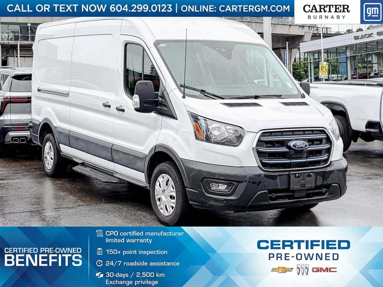 Used 2023 Ford E-Transit Cargo Van RWD | Up to 3,880 lbs capacity/12
