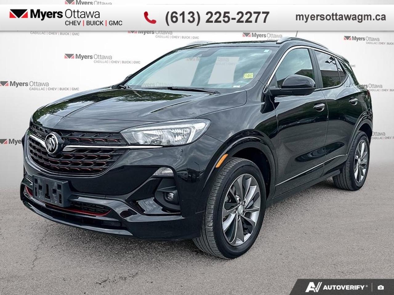 Compare at $20595 - Myers Cadillac is just $19995! <br> <br>This 2021 Buick Encore GX is fresh on our lot in Ottawa. This SUV has 85,649 km. Its nice in colour and is completely accident free based on the <a href=https://vhr.carfax.ca/?id=5+Qnb+75CydSudasfgZjXoKbYBkZRV3L target=_blank>CARFAX Report</a>. It has an Automatic transmission and is powered by a 155HP 1.3L 3 Cylinder Engine. This vehicle has been upgraded with the following features: Hands Free Liftgate, Synthetic Leather, Chrome Exterior Accent, Alloy Wheels, Android Auto, Apple CarPlay, Leather Steering Wheel.<br> <br>To apply right now for financing use this link: <a href=https://creditonline.dealertrack.ca/Web/Default.aspx?Token=b35bf617-8dfe-4a3a-b6ae-b4e858efb71d&Lang=en target=_blank>https://creditonline.dealertrack.ca/Web/Default.aspx?Token=b35bf617-8dfe-4a3a-b6ae-b4e858efb71d&Lang=en</a><br> <br/><br>All prices include Admin fee and Etching Registration, applicable Taxes and licensing fees are extra.<br>*LIFETIME ENGINE TRANSMISSION WARRANTY NOT AVAILABLE ON VEHICLES WITH KMS EXCEEDING 140,000KM, VEHICLES 8 YEARS & OLDER, OR HIGHLINE BRAND VEHICLE(eg. BMW, INFINITI. CADILLAC, LEXUS...)<br> Come by and check out our fleet of 30+ used cars and trucks and 160+ new cars and trucks for sale in Ottawa.  o~o