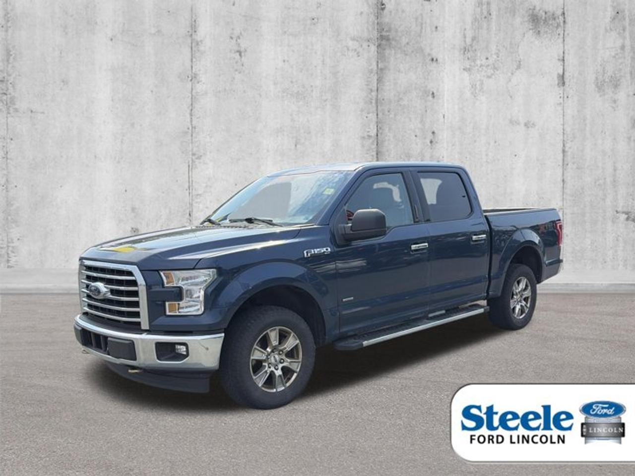 Recent Arrival!Blue Jeans Metallic2017 Ford F-150 XLT4WD 6-Speed Automatic Electronic 2.7L V6 EcoBoostVALUE MARKET PRICING!!, 4WD.Awards:* 2017 KBB.com Brand Image Awards * 2017 KBB.com 10 Most Awarded BrandsALL CREDIT APPLICATIONS ACCEPTED! ESTABLISH OR REBUILD YOUR CREDIT HERE. APPLY AT https://steeleadvantagefinancing.com/6198 We know that you have high expectations in your car search in Halifax. So if youre in the market for a pre-owned vehicle that undergoes our exclusive inspection protocol, stop by Steele Ford Lincoln. Were confident we have the right vehicle for you. Here at Steele Ford Lincoln, we enjoy the challenge of meeting and exceeding customer expectations in all things automotive.