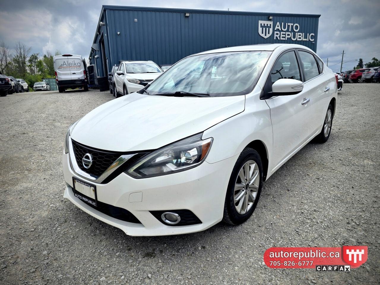 Used 2017 Nissan Sentra SL Certified Loaded Leather Navigation Sunroof Bac for sale in Orillia, ON