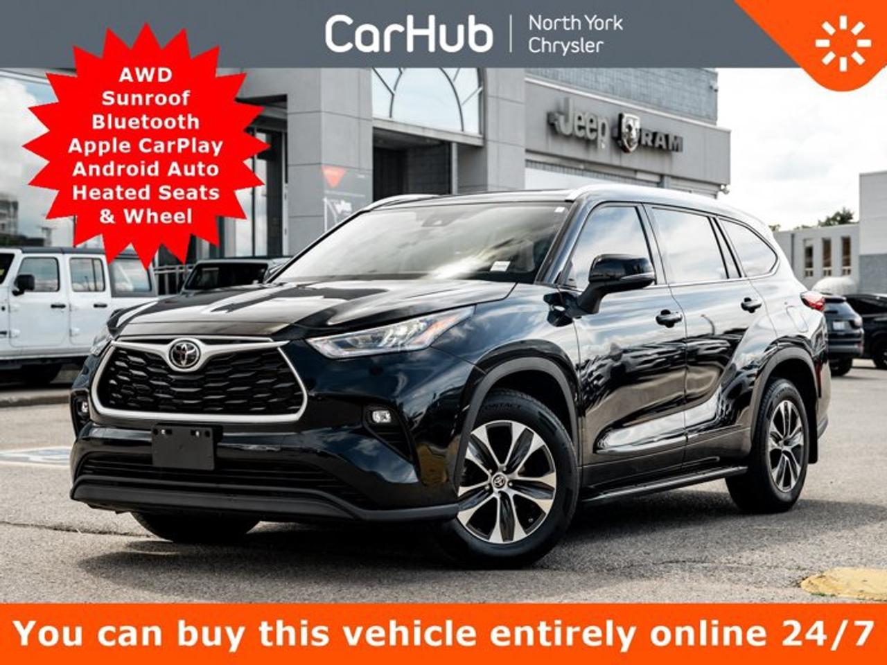 Used 2021 Toyota Highlander XLE AWD Sunroof Bluetooth Apple CarPlay Android Auto Heated Seats & Wheel for sale in Thornhill, ON