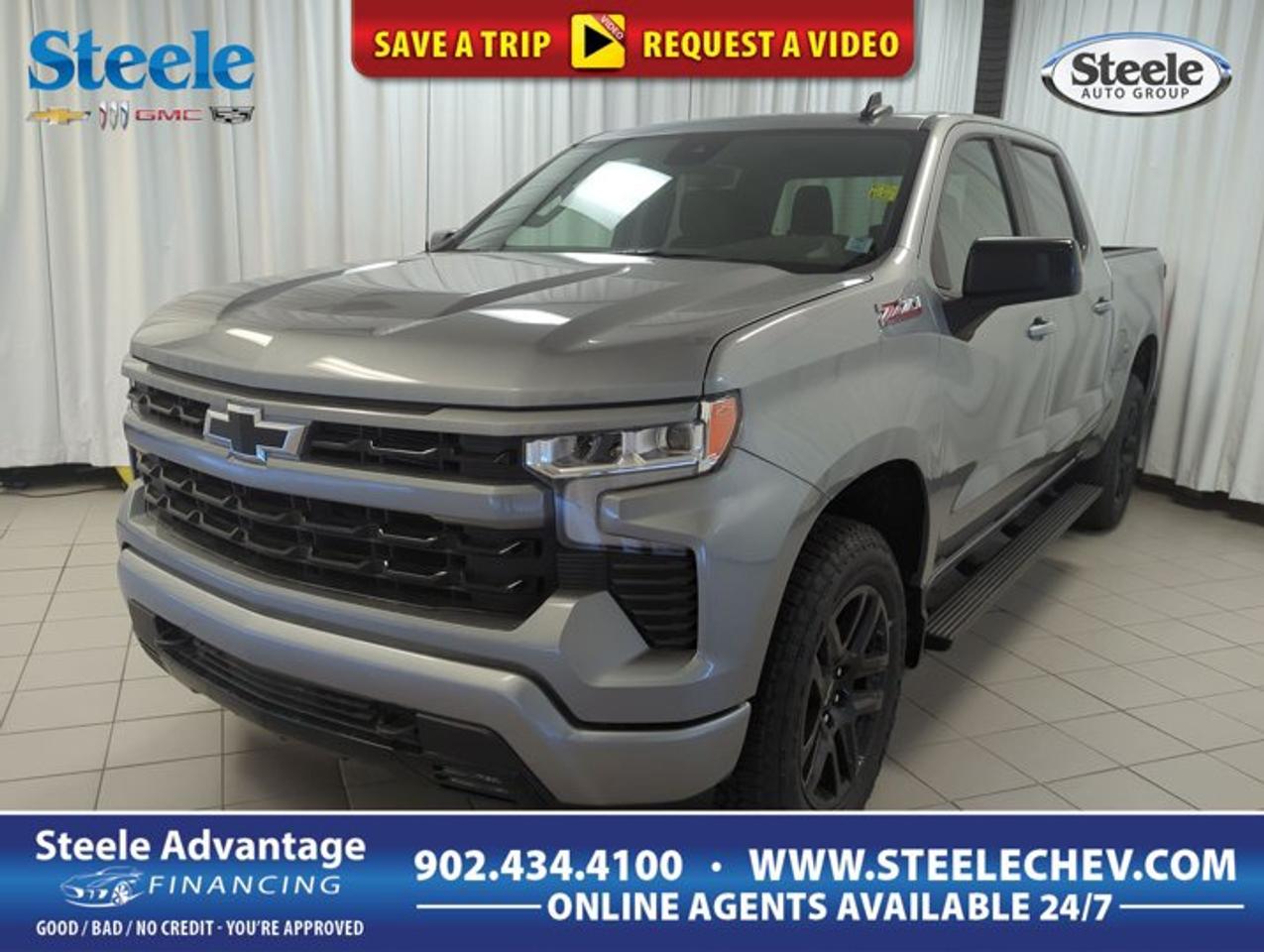 Built to handle hard work and daily driving with equal confidence, the 2026 Chevrolet Silverado 1500 RST brings strong V8 power, four-wheel drive capability, and a bold Grey finish to every trip. Offered by Steele Chevrolet Buick GMC in Dartmouth, this full-size pickup pairs practical truck strength with a clean, modern cabin in Black.With four doors, automatic transmission, and a 5.3-litre gas V8 engine, the 2026 Chevrolet Silverado 1500 RST is ready for job sites, weekend towing, and highway travel. Its Off-Road Suspension adds extra composure on rough terrain, while paddle shifters give the driver more control when road or load conditions change.FEATURES OF THE Silverado 1500 RSTGrey exterior with confident road presenceBlack interior with clean, practical layoutAutomatic transmission with paddle shifter controlFour-wheel drive for added tractionTRUCK FEATURES5.3-litre V8 delivers strong pulling powerFour-wheel drive supports rough road travelOff-Road Suspension helps manage uneven surfacesSpare tire adds useful truck readinessADVANCED SAFETY FEATURESFour-door design supports easier passenger accessFour-wheel drive aids low-grip tractionSpare tire helps during roadside issuesResponsive truck platform inspires steady controlThe 2026 Chevrolet Silverado 1500 RST is made for drivers who want proven truck capability without giving up everyday ease. The 5.3-litre V8 is well known for smooth power delivery and solid performance, making this pickup a smart fit for hauling gear, commuting, or heading out beyond the pavement.PERFORMANCE AND EFFICIENCYGas V8 offers dependable everyday strengthAutomatic transmission supports smooth gear changesPaddle shifters add hands-on driving controlOff-Road Suspension improves rough surface handlingThis truck delivers the kind of performance many Canadian drivers look for in a full-size pickup. The four-wheel drive system helps when weather turns poor or roads become loose and uneven. Paired with the Off-Road Suspension, it gives the truck a planted and capable feel in changing conditions.COMFORT AND CONVENIENCEFour doors simplify entry for passengersBlack cabin presents a clean appearanceAutomatic operation reduces daily driving effortSpacious truck layout suits busy routinesInside, the 2026 Chevrolet Silverado 1500 RST offers a straightforward environment designed for real use. The cabin layout supports long drives, workday travel, and family errands with practical space and easy access. The four-door configuration also makes loading passengers or smaller gear much more convenient.TECHNOLOGY AND CONNECTIVITYPaddle shifters provide manual shift inputClear driver-focused layout supports quick useAutomatic controls help simplify operationModern truck design feels easy to manageDrivers who enjoy a more engaged feel behind the wheel will appreciate the paddle shifters. They add quick manual input when extra control is useful, such as on hills or uneven roads. Combined with the automatic transmission, they help this truck feel both capable and easy to drive.CARGO SPACEPickup bed supports large gear haulingCabin space handles passengers and essentialsFour-door access helps loading smaller itemsFull-size truck format boosts versatilityA full-size pickup should be ready for work, travel, and recreation, and this one is built with that purpose in mind. From tools and supplies to weekend equipment, the truck layout gives you the flexibility expected from a Silverado. The spare tire also adds peace of mind for longer drives.WHAT OTHER OWNERS LIKEStrong V8 power for daily tasksFour-wheel drive in changing conditionsOff-road composure on rough surfacesPractical size for work and travelThis 2026 Chevrolet Silverado 1500 RSTs VIN is: 2GCUKEED5T1205228 .