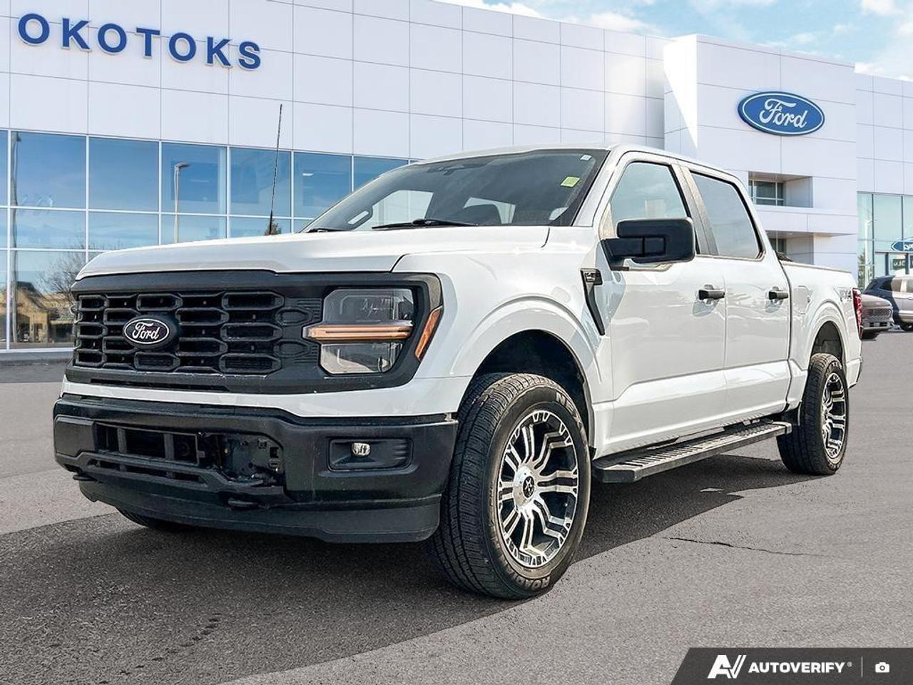 <p>Our 2024 Ford F-150 STX SuperCrew 4X4 is tough, smart, and stylish in Oxford White! Motivated by a Twin-TurboCharged 2.7 Litre EcoBoost V6 supplying 300hp to a 10 Speed Automatic transmission with selectable performance modes. Riding on a robust suspension for additional capability, this Four Wheel Drive truck also sees approximately 9.4L/100km on the highway. Muscular and made for getting things done, our Ford's design shows off LED lighting, fog lamps, 18-inch black alloy wheels, heated power mirrors, skid plates, and a Class IV trailer hitch.</p><p>Rewarding features are at your service in our STX cabin, where you'll find comfortable cloth seats with power lumbar adjustability up front, a tilt/telescoping steering wheel, air conditioning, power accessories, cruise control, a 12V power outlet, and an eye-catching dashboard with both a 12-inch driver display and a 12-inch touchscreen. They support voice control, connected navigation, WiFi compatibility, Android Auto®, Apple CarPlay®, Bluetooth®, and an AM/FM stereo for keeping in touch on the go.</p><p>Advanced Ford safety technologies can inspire confidence with automatic emergency braking, forward collision warning, lane-keeping assistance, a rearview camera, dynamic hitch assistance, hill-start assistance, rear parking sensors, Safety Canopy airbags, and more. With all that, the possibilities are practically endless in our F-150 STX! Save this Page and Call for Availability. We Know You Will Enjoy Your Test Drive Towards Ownership! </p>