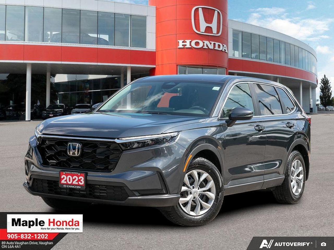 2023 Honda CR-V LX Apple Car Play| Android Auto| Heated Seats| Auto Start

Odometer is 7625 kilometers below market average!

AWD CVT 1.5L I4 Turbocharged DOHC 16V LEV3-ULEV50 190hp

Certified.

Certification Program Details: * 7 year / 160,000 km Power Train Warranty whichever comes first. This is an additional 2 year/60,000 kms beyond the original factory Power Train warranty. Honda Certified Used Vehicles also have the option to upgrade to a Honda Plus Extended Warranty * Vehicle history report. Access to My Honda * Multipoint Inspection * 24 hours/day, 7 days/week * 7 day/1,000 km exchange privilege whichever comes first * Exclusive finance rates on Certified Pre-Owned Honda models AWD CVT

Why Buy from Maple Honda? REVIEWS: Why buy an used car from Maple Honda? Our reviews will answer the question for you. We have over 2,500 Google reviews and have an average score of 4.9 out of a possible 5. Who better to trust when buying an used car than the people who have already done so? DEPENDABLE DEALER: The Zanchin Group of companies has been providing new and used vehicles in Vaughan for over 40 years. Since 1973 our standards of excellent service and customer care has enabled us to grow to over 34 stores in the Great Toronto area and beyond. Still family owned and still providing exceptional customer care. WARRANTY / PROTECTION: Buying an used vehicle from Maple Honda is always a safe and sound investment. We know you want to be confident in your choice and we want you to be fully satisfied. Thats why ALL our used vehicles come with our limited warranty peace of mind package included in the price. No questions, no discussion - 30 days safety related items only. From the day you pick up your new car you can rest assured that we have you covered. TRADE-INS: We want your trade! Looking for the best price for your car? Our trade-in process is simple, quick and easy. You get the best price for your car with a transparent, market-leading value within a few minutes whether you are buying a new one from us or not. Our Used Sales Department is ALWAYS in need of fresh vehicles. Selling your car? Contact us for a value that will make you happy and get paid the same day. Https:/www.maplehonda.com.

Easy to buy, easy for servicing. You can find us in the Maple Auto Mall on Jane Street north of Rutherford. We are close both Canadas Wonderland and Vaughan Mills shopping centre. Easy to call in while you are shopping or visiting Wonderland, Maple Honda provides used Honda cars and trucks to buyers all over the GTA including, Toronto, Scarborough, Vaughan, Markham, and Richmond Hill. Our low used car prices attract buyers from as far away as Oshawa, Pickering, Ajax, Whitby and even the Mississauga and Oakville areas of Ontario. We have provided amazing customer service to Honda vehicle owners for over 40 years. As part of the Zanchin Auto group we offer dependable service and excellent customer care. We are here for you and your Honda.