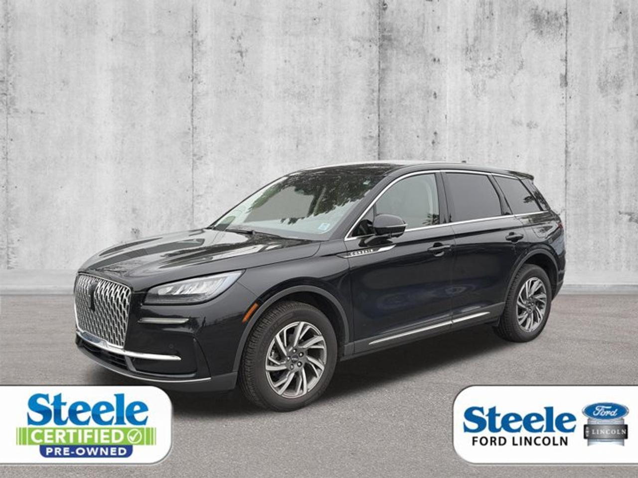 Infinite Black Metallic Clearcoat2023 Lincoln Corsair StandardAWD 8-Speed Automatic 2.0L I4VALUE MARKET PRICING!!.ALL CREDIT APPLICATIONS ACCEPTED! ESTABLISH OR REBUILD YOUR CREDIT HERE. APPLY AT https://steeleadvantagefinancing.com/6198 We know that you have high expectations in your car search in Halifax. So if youre in the market for a pre-owned vehicle that undergoes our exclusive inspection protocol, stop by Steele Ford Lincoln. Were confident we have the right vehicle for you. Here at Steele Ford Lincoln, we enjoy the challenge of meeting and exceeding customer expectations in all things automotive.