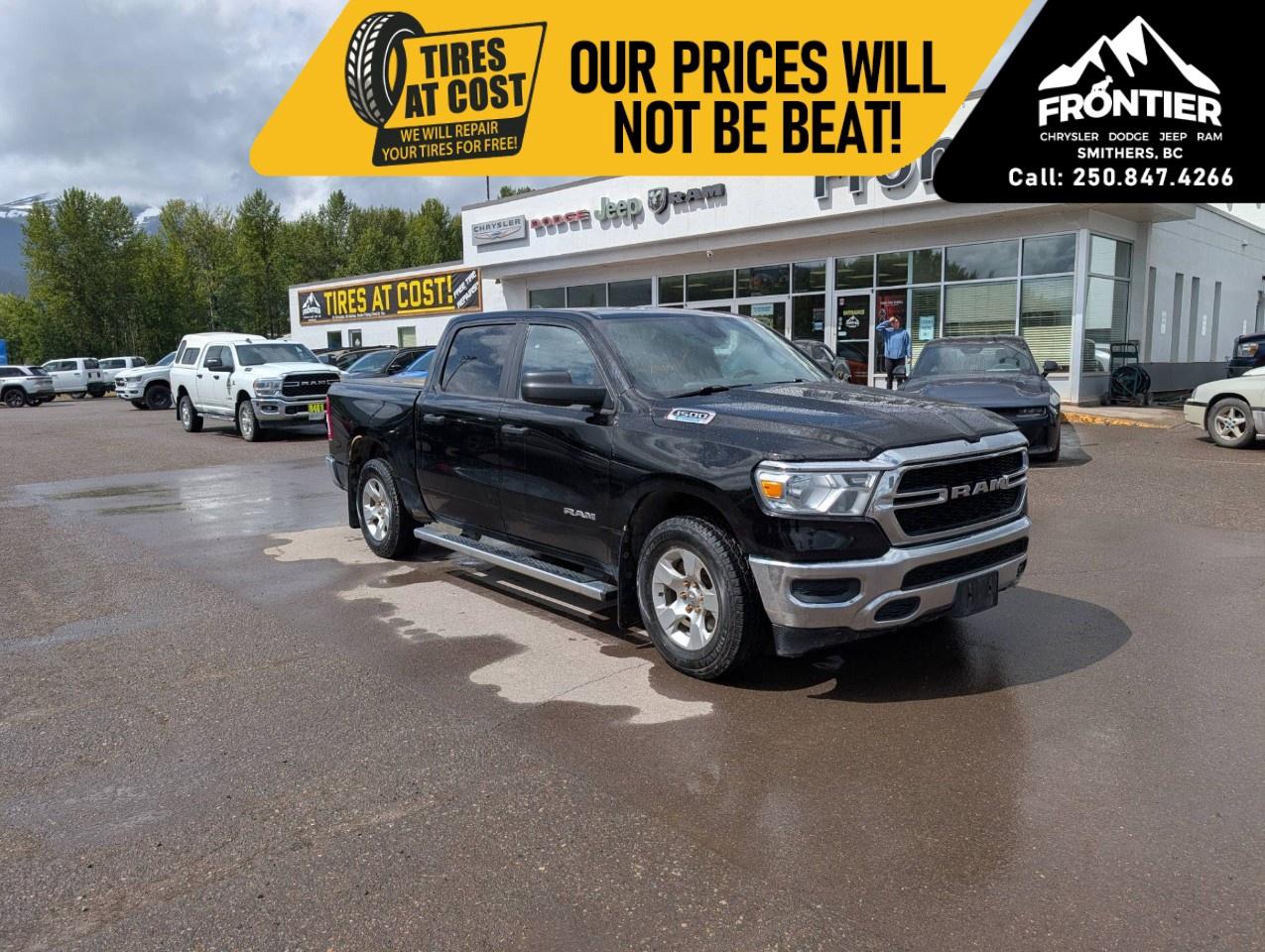 <p>The <strong>2022 Ram 1500 SXT Crew Cab 4x4</strong> is a dependable full-size pickup that delivers proven capability, modern technology, and everyday practicality. Finished in <strong>Diamond Black Crystal Pearl</strong>, this Ram is powered by the reliable <strong>3.6L Pentastar VVT V6 engine with eTorque</strong>, paired with an <strong>8-speed automatic transmission</strong> to provide smooth performance, impressive efficiency, and confident capability for work or daily driving.</p><p>The spacious Crew Cab offers comfortable seating for family or coworkers with a <strong>40/20/40 split front bench seat</strong>, rear power sliding window, carpet floor covering, and thoughtful storage throughout the cabin. The SXT Appearance Group adds stylish exterior enhancements that give this truck a bold and modern look.</p><p>Technology features include SiriusXM® satellite radio, the intuitive Uconnect® infotainment system, Bluetooth® connectivity, and a user-friendly layout designed to keep you connected and in control wherever the road takes you.</p><p>Built to handle the demands of work and recreation, this Ram comes equipped with a <strong>Class IV hitch receiver</strong>, rear wheelhouse liners, anti-spin differential rear axle, 3.55 rear axle ratio, electronic shift-on-the-fly transfer case, dampened tailgate, and a 7-pin wiring harness, making it well-prepared for towing and hauling.</p><p>Safety and driver confidence features include a <strong>ParkView® Rear Back-Up Camera</strong>, Electronic Stability Control, Brake Assist, Ready Alert Braking, Hill Start Assist, Rain Brake Support, Trailer Sway Control, Electronic Roll Mitigation, traction control, and advanced multistage front and side airbags.</p><p>Whether you're heading to the jobsite, towing your weekend toys, or looking for a dependable truck for everyday use, the <strong>2022 Ram 1500 SXT Crew Cab 4x4</strong> offers the capability, comfort, and reliability that Ram trucks are known for.</p><p>Please confirm all vehicle details and features with our sales team prior to purchase and start the buying process today.</p><p>Final price does not include taxes, $995 administration fee, $10 VSA transaction levy, $398 finance placement fee (if applicable) and any dealer installed accessories.</p>