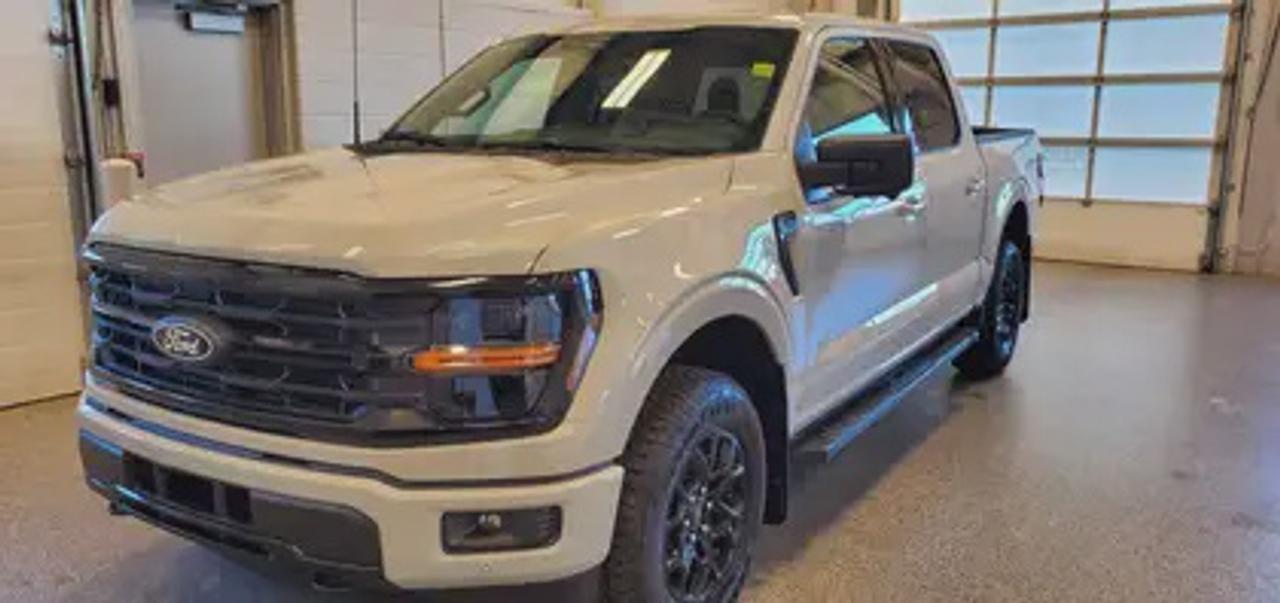 The all-new 2026 Ford F-150 XLT 302A is a statement of style in Avalanche. Powered by the 2.7L Ecoboost engine, it delivers 325 horsepower and 400 lb-ft of torque, paired with a 10-speed automatic transmission. This truck achieves an impressive, combined fuel economy of 11.8 L/100 km (24 miles per gallon).

Key Features:
12 LCD Captivity Touchscreen
Electronic Power-Assist Steering
Dual-Zone Electronic Auto Temp Control
Cruise Control
Power Windows
AdvanceTrac® With Roll Stability Control
Perimeter Alarm
Ford Co-Pilot360
Lane Keeping System
Rear View Camera
Rear Parking Sensors
Reverse Park Assist
Class IV Trailer Hitch
Power Drivers Seat
Remote Start
SYNC®4
Apple Car Play
18 All Terrain Tires
Bluetooth Connectivity
XLT Black Appearance Package
 -18 Gloss Black Wheels
Trailer Brake Controller

From navigating Saskatchewans rugged terrain to hauling gear for your next project, the 2026 Ford F-150 XLT combines capability, technology, and comfort into a trusted workhorse that adapts to your needs. Engineered for durability, the F-150 XLT offers heavy-duty shock absorbers, rear privacy glass, interior worksurface, dual exhaust tips and LED reflector headlamps. Inside, enjoy smart features like power windows, tilt/telescoping steering wheel, and USB charging ports for added convenience. Safety remains a priority with Post Collision Braking, Dynamic Brake Support, and advanced airbag systems.

Moose Jaw Ford, conveniently located at 1010 North Service Road in Moose Jaw, is your trusted destination for all your automotive needs. With an impressive 4.8-star Google rating from nearly 1,500 reviews, we are proud to deliver an exceptional vehicle-buying experience tailored just for you. Our Moose Jaw Motives set us apart, offering unbeatable value like half-priced oil changes for life on pre-owned vehicles, one year of key and remote protection, and one year of tire and rim protection. Enjoy peace of mind with every purchase. At Moose Jaw Ford, were committed to driving positive change in our community by combining exceptional service, high-quality vehicles, and a guest-first approach. Visit us today!