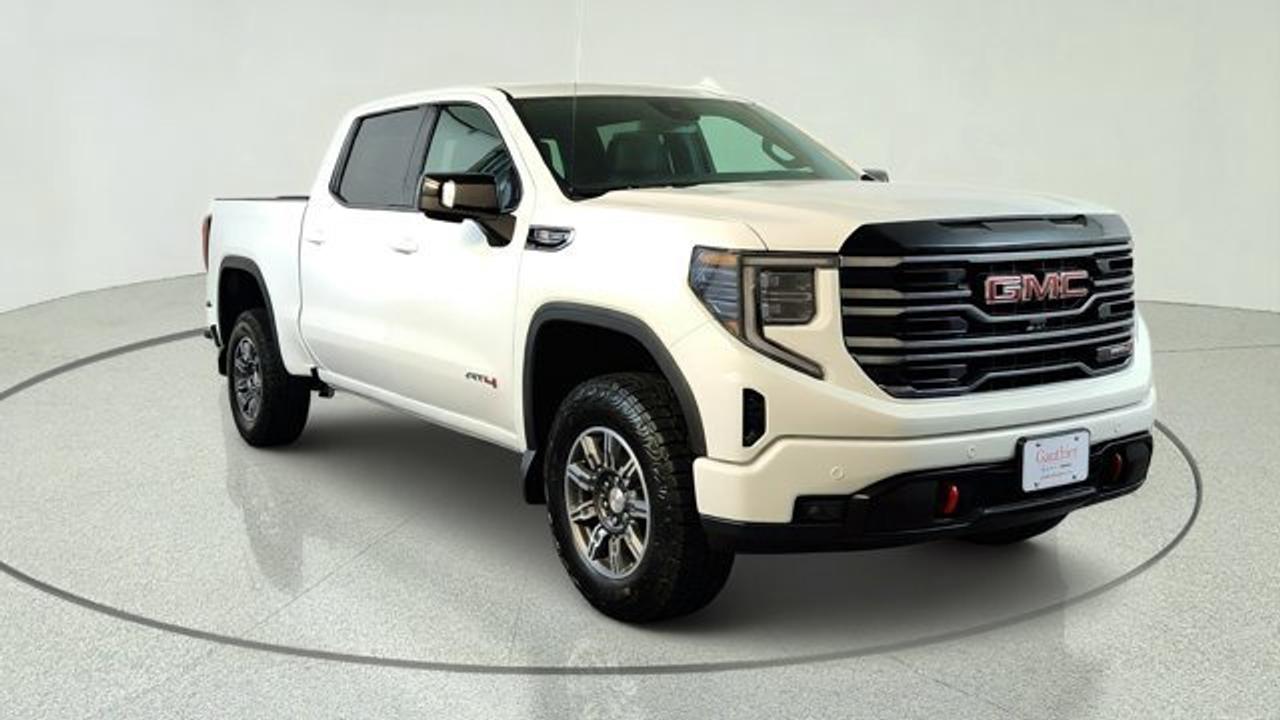 The 2026 GMC Sierra 1500 AT4 brings a serious dose of off-road capability to the full-sized pickup segment, featuring a factory-installed 2-inch suspension lift with off-road tuned components and Rancho monotube shocks. Under the hood it pairs the rugged 6.2 litre V8 engine with a 10-speed automatic transmission. Inside, the cabin features premium touches like perforated leather front seats in Jet Black with Kalahari accents, power sunroof and a 13.4-inch touchscreen infotainment system with Google Built-In.