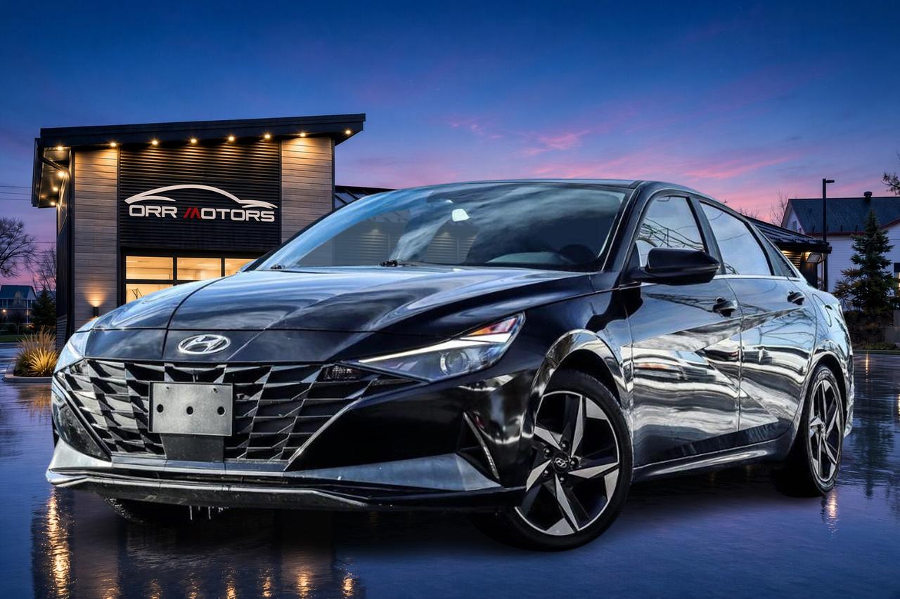Black 2023 Hyundai Elantra Hybrid Sedan 6-Speed Automatic