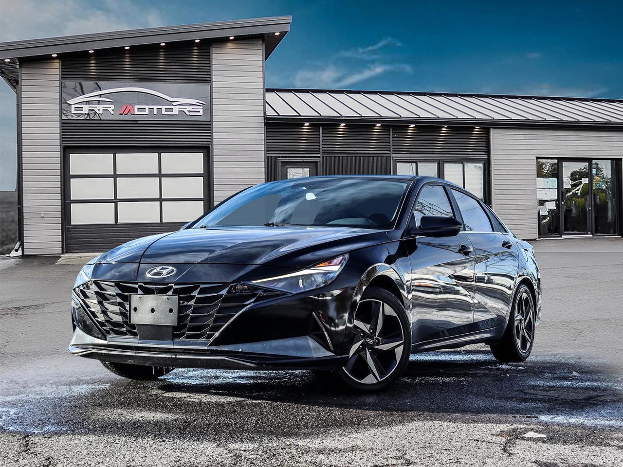 Black 2023 Hyundai Elantra Hybrid Sedan 6-Speed Automatic