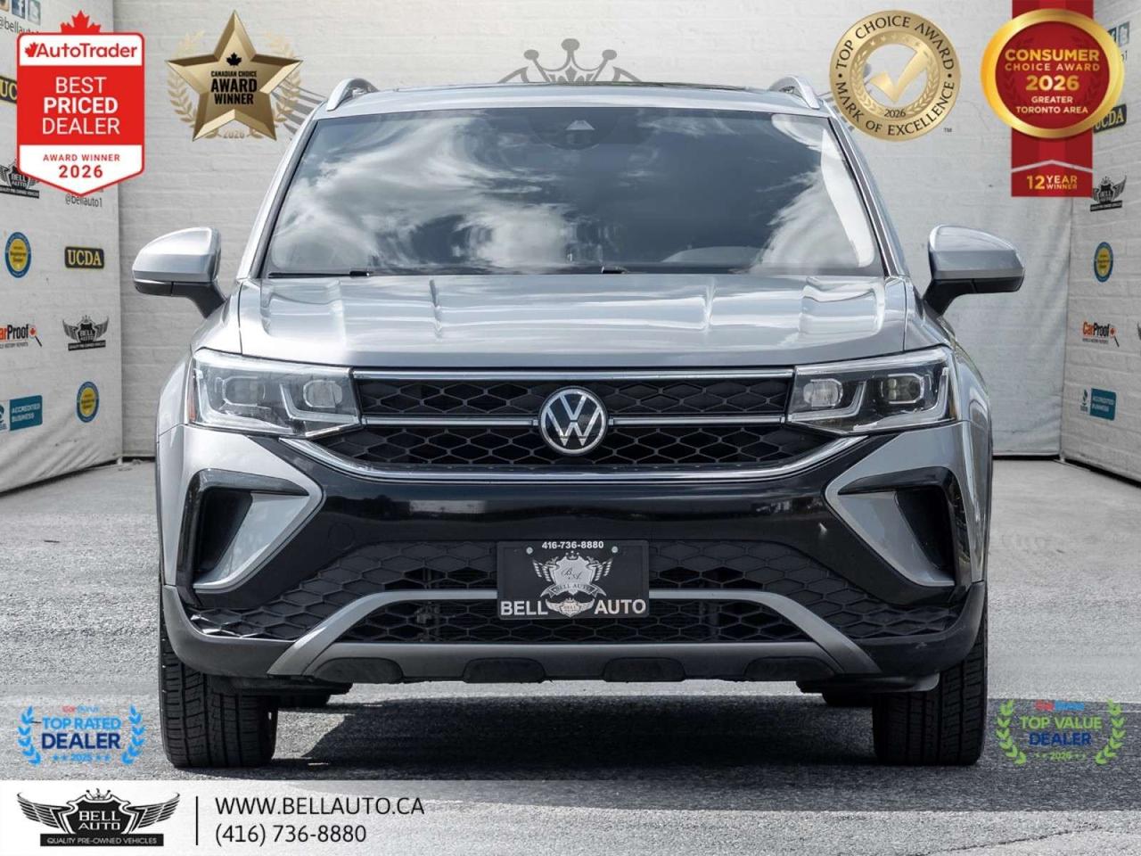 2022 Volkswagen Taos Highline   NAVI   B.CAM   PANO   LTHR PWRSEATS   SRVRCRDS Photo5