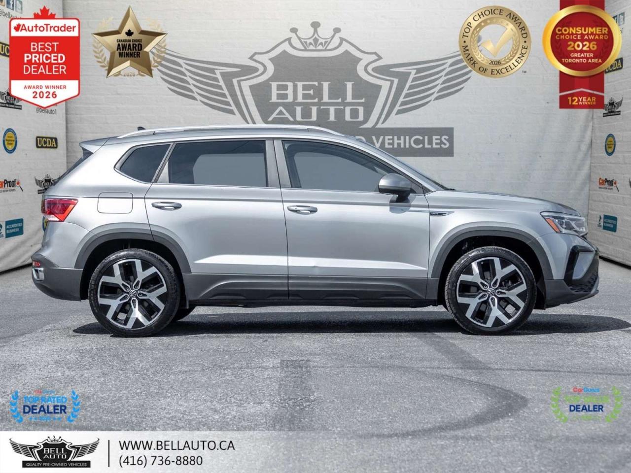 2022 Volkswagen Taos Highline   NAVI   B.CAM   PANO   LTHR PWRSEATS   SRVRCRDS Photo