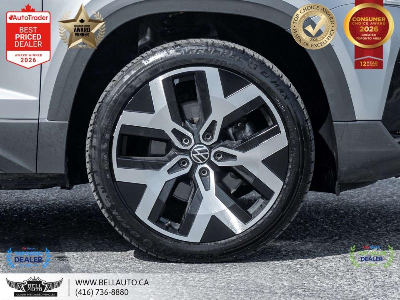 2022 Volkswagen Taos Highline   NAVI   B.CAM   PANO   LTHR PWRSEATS   SRVRCRDS Photo