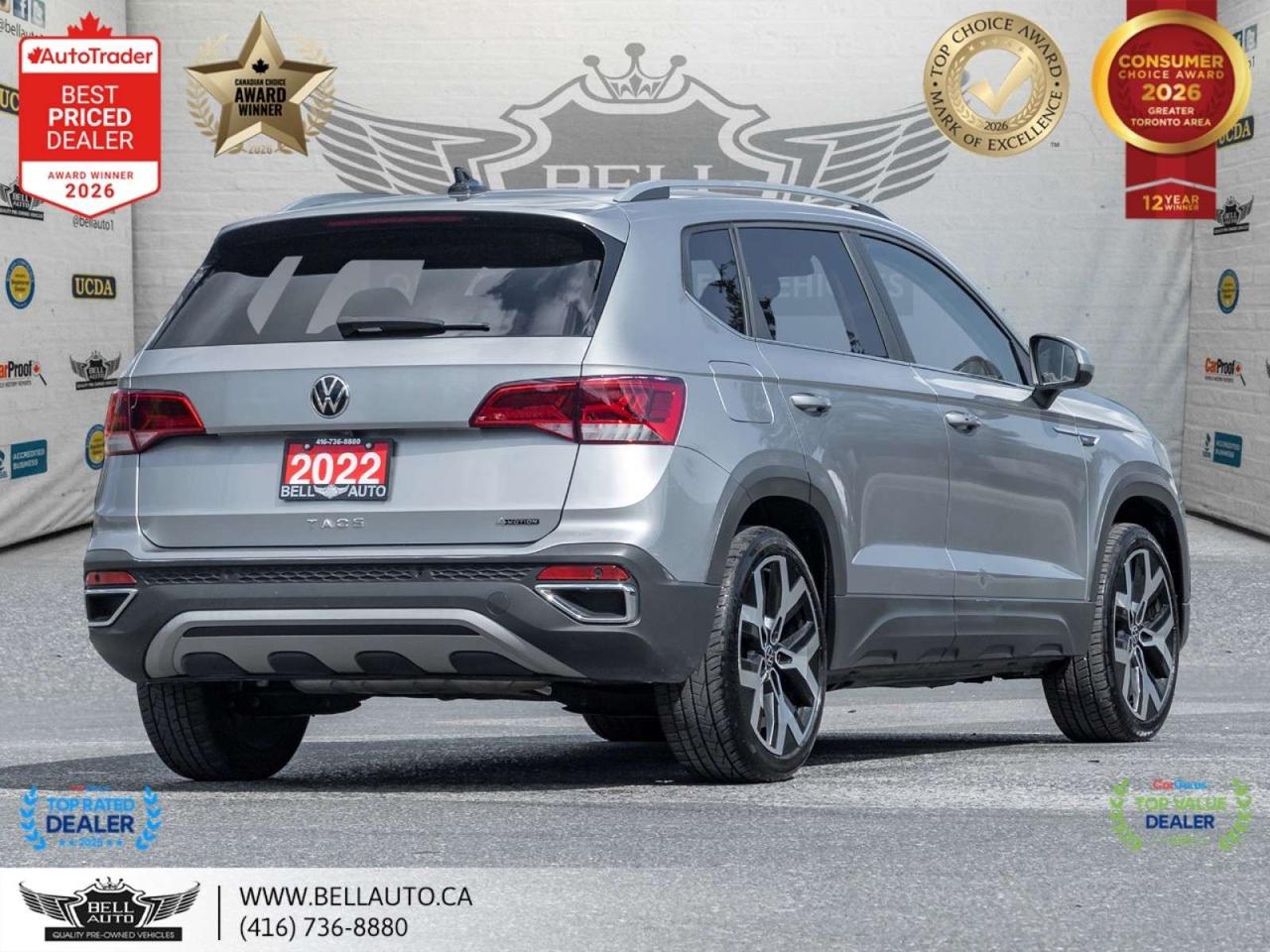2022 Volkswagen Taos Highline   NAVI   B.CAM   PANO   LTHR PWRSEATS   SRVRCRDS Photo