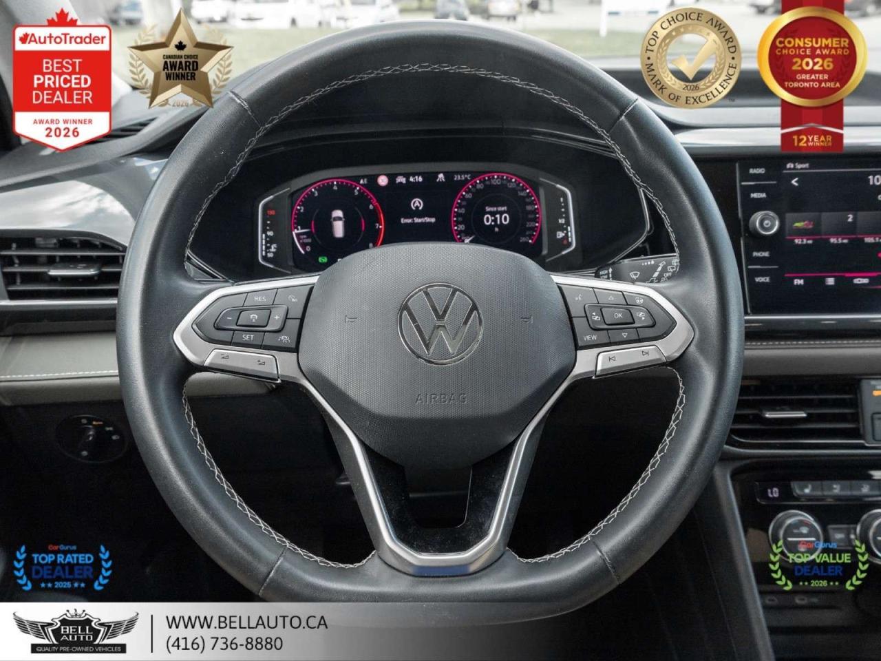 2022 Volkswagen Taos Highline   NAVI   B.CAM   PANO   LTHR PWRSEATS   SRVRCRDS Photo