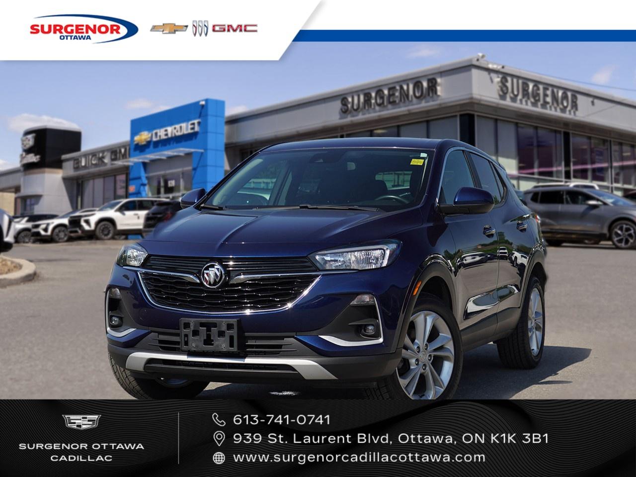 <p>Experience the elegance of the 2022 Buick Encore GX Preferred AWD, with a stunning blue exterior and smooth all-wheel drive handling. Whether you're navigating city streets or venturing onto country roads, this SUV offers an exceptional driving experience.</p><p>The Encore GX combines contemporary style with practical design, featuring alloy wheels and a sapphire metallic finish that adds a touch of sophistication. Inside, enjoy the comfort of power seats and the luxury of a leather steering wheel, making every journey a pleasure. Heated front seats and mirrors ensure comfort, no matter the weather.</p><p>This Buick is equipped with cutting-edge technology to keep you safe and connected. Stay on track with lane assist, and enjoy the convenience of keyless entry and a backup camera. The infotainment system includes a satellite radio, Bluetooth connectivity, and smart device integration, giving you seamless access to your favorite apps. Plus, enjoy the benefits of a wi-fi hotspot, ensuring you remain connected wherever you go.</p><p>Perfectly suited for modern families or individuals seeking a reliable and stylish SUV, the 2022 Buick Encore GX Preferred AWD is waiting for you. Contact Surgenor Chevrolet Buick GMC Cadillac today to learn more and schedule your test drive.</p>