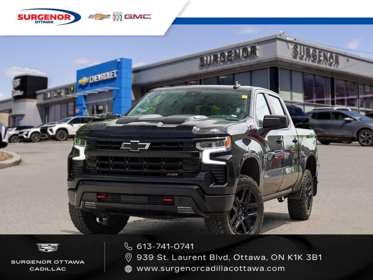Used 2024 Chevrolet Silverado 1500 Crew Cab Short Box 4-Wheel Drive LT Trail Boss for sale in Ottawa, ON
