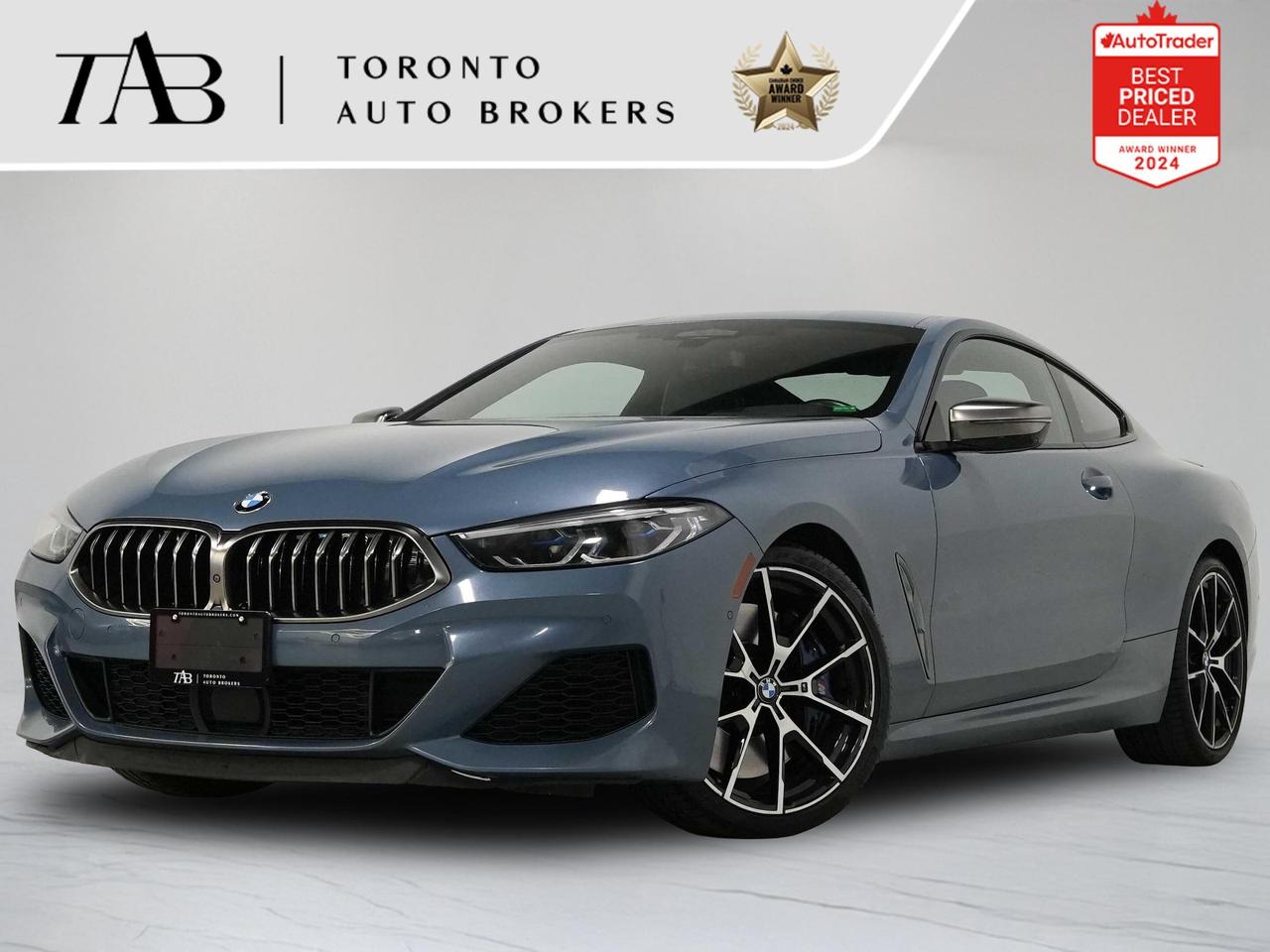 This 2019 BMW M850i xDrive is a local Ontario vehicle that delivers an exceptional blend of grand touring luxury, cutting-edge technology, and V8 performance. Powered by a 4.4L twin-turbocharged V8 engine paired with an 8-speed Steptronic Sport transmission and BMWs intelligent xDrive all-wheel-drive system, the M850i offers effortless acceleration, refined handling, and confident all-season capability. Finished with the Executive Package, Harman Kardon sound system, and 20-inch alloy wheels, this luxury coupe represents the top tier of comfort and performance in the 8 Series lineup.

Key Features:

4.4L Twin-Turbocharged V8 Engine
8-Speed Steptronic Sport Automatic Transmission
BMW xDrive All-Wheel Drive System
Executive Package
20-Inch Alloy Wheels
Adaptive M Suspension
Premium Leather Interior
Heated & Ventilated Front Seats
Heated Steering Wheel
Harman Kardon Premium Sound System
BMW Live Cockpit Professional
Dual Digital Display Cluster

NOW OFFERING 3 MONTH DEFERRED FINANCING PAYMENTS ON APPROVED CREDIT. 

WE OFFER THE BEST FINANCE RATES, AND DONT CHARGE ANY FINANCING FEE

Looking for a top-rated pre-owned luxury car dealership in the GTA? Look no further than Toronto Auto Brokers (TAB)! Were proud to have won multiple awards, including the 2024 AutoTrader Best Priced Dealer, the 2026 Best in Business award, the 2025 CarGurus Award, the 2026 Top Choice Award, the 2026 Dealer Rater Consumer Satisfaction Award, the 2026 Canadian Choice Award, the 2026 Three Best Rated Dealer Award, and many more!

With 30 years of experience serving the Greater Toronto Area, TAB is a respected and trusted name in the pre-owned luxury car industry. Our 30,000 sq.Ft indoor showroom is home to a wide range of luxury vehicles from top brands like BMW, Mercedes-Benz, Audi, Porsche, Land Rover, Jaguar, Aston Martin, Bentley, Maserati, and more. And we dont just serve the GTA, were proud to offer our services to all cities in Canada, including Vancouver, Montreal, Calgary, Edmonton, Winnipeg, Saskatchewan, Halifax, and more.

At TAB, were committed to providing a no-pressure environment and honest work ethics. As a family-owned and operated business, we treat every customer like family and ensure that every interaction is a positive one. Come experience the TAB Lifestyle at its truest form, luxury car buying has never been more enjoyable and exciting!

We offer a variety of services to make your purchase experience as easy and stress-free as possible. From competitive and simple financing and leasing options to extended warranties, aftermarket services, and full history reports on every vehicle, we have everything you need to make an informed decision. We welcome every trade, even if youre just looking to sell your car without buying, and when it comes to financing or leasing, we offer same day approvals, with access to over 50 lenders, including all of the banks in Canada. Feel free to check out your own Equifax credit score without affecting your credit score, simply click on the Equifax tab above and see if you qualify.


Call us today or visit our website to learn more about our inventory and services. And remember, all prices exclude applicable taxes and licensing, and vehicles can be certified at an additional cost of $999.