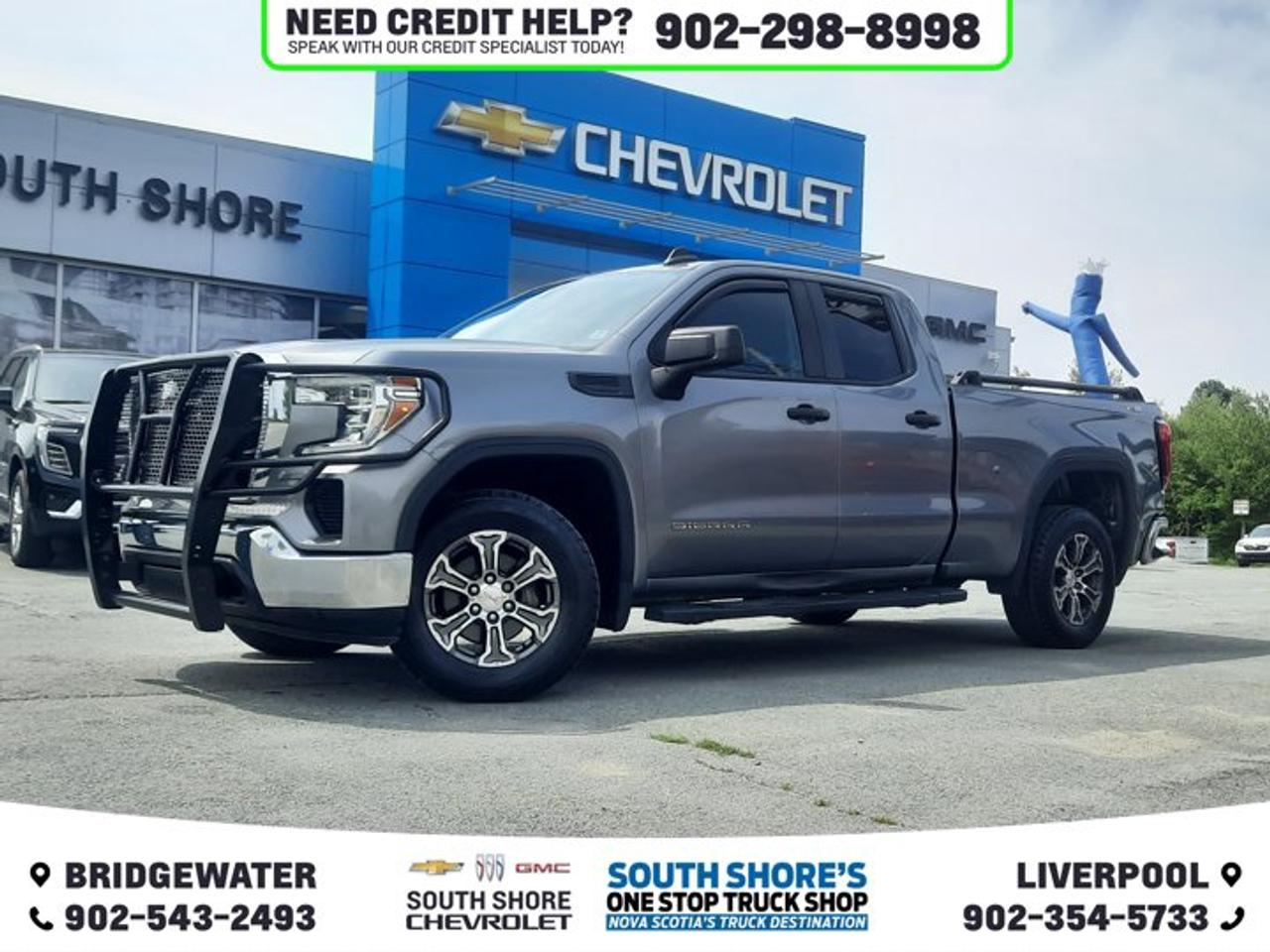 Recent Arrival! Gray 2021 GMC Sierra 1500 For Sale, Bridgewater 4WD 6-Speed Automatic EcoTec3 5.3L V8 Clean Car Fax, 6-Speed Automatic, 4WD, Vinyl, 6 Speakers, ABS brakes, Air Conditioning, AM/FM radio, Apple CarPlay/Android Auto, Auto-Locking Rear Differential, Black Manual Outside Mirrors, Brake assist, Dual front impact airbags, Electronic Stability Control, Fully automatic headlights, Heavy-Duty Air Filter, Hill Descent Control, Off-Road Suspension, Outside temperature display, Power Rear Windows w/Express Down, Power steering, Radio data system, Trip computer, Variably intermittent wipers, X31 Hard Badge, X31 Off-Road Package.