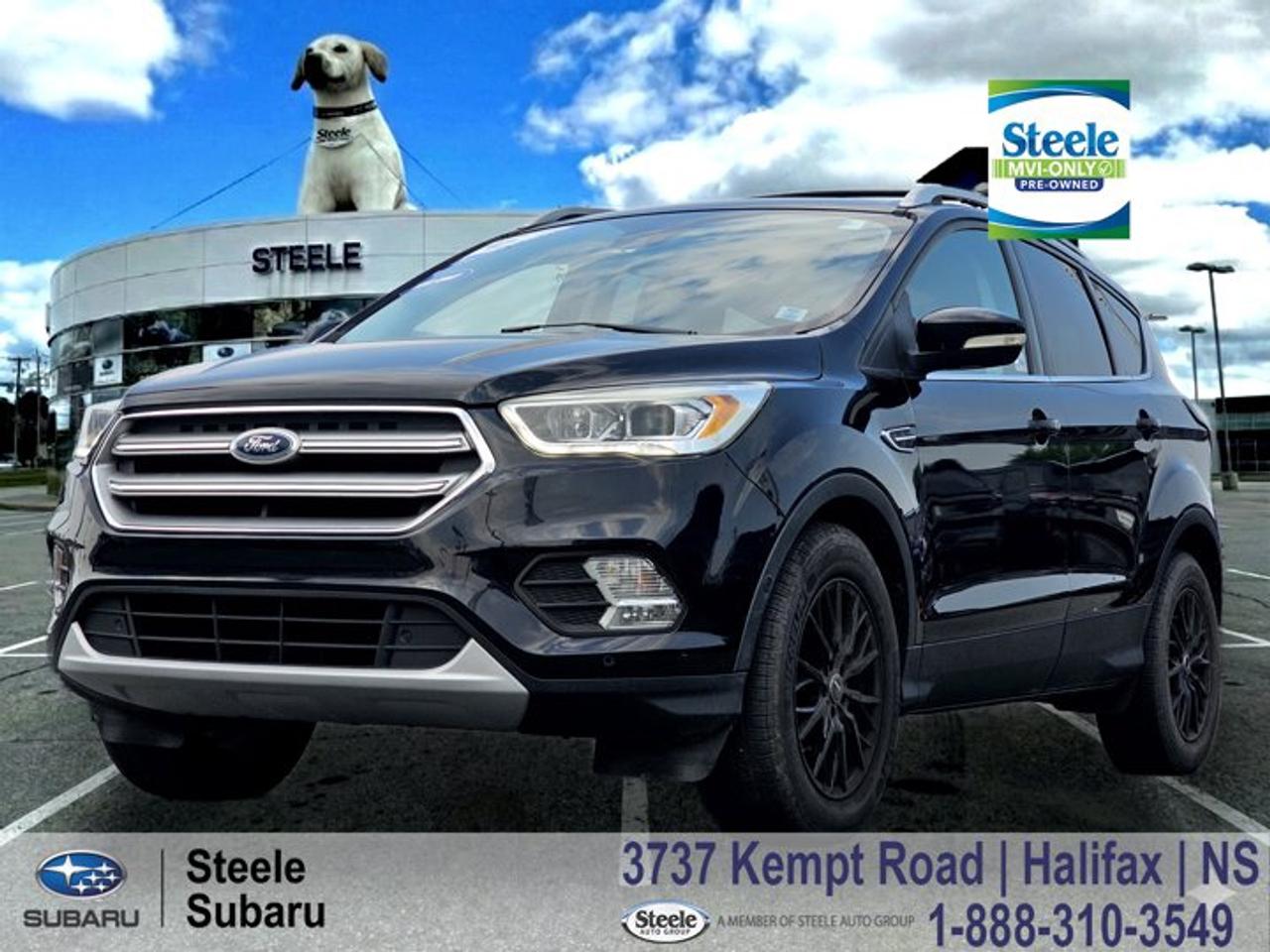 2017 Ford Escape Titanium | 4WD | Leather Interior | Heated Seats | MVI OnlyThe Escape Titanium is a comfortable, easy-to-live-with SUV thats well suited to everything from daily Dartmouth commutes to weekend drives along the South Shore. With its elevated seating position, flexible cargo space, and confident four-wheel drive system, it fits naturally into Nova Scotia life year-round.As the top trim in the Escape lineup, the Titanium offers a premium mix of comfort, technology, and everyday practicality. Powered by a turbocharged EcoBoost engine paired with an automatic transmission and intelligent 4WD, it delivers responsive performance, stable highway manners, and confidence when weather conditions change. This ONE OWNER, LOW MILEAGE, WELL MAINTAINED vehicle stands out as a budget-friendly SUV that still offers many of the amenities buyers look for in a modern crossover. Combined with a valid 2-year Nova Scotia MVI, it represents practical value for drivers seeking a well-equipped and versatile daily vehicle.Performance & SafetyIntelligent 4WDTurbocharged EcoBoost 4-cylinder engineAutomatic transmissionBlind Spot Information SystemRear Cross-Traffic AlertReverse Sensing SystemElectronic Stability ControlTraction Control SystemAnti-lock braking systemBrake AssistComfort & TechHeated front seatsLeather-trimmed seatingSYNC infotainment systemBackup cameraDual-zone automatic climate controlKeyless entryPush-button startRemote startPower liftgatePower drivers seatHeated exterior mirrorsBluetooth connectivityContact Steele Subaru in Halifax to schedule a test drive and see if this Escape Titanium is the right fit for your needs. Its a practical choice for drivers looking for a comfortable SUV thats ready to make the most of the Nova Scotia summer.MVI ONLYThis vehicle is part of our MVI Only Used Cars inventory an affordable option for buyers who dont mind a little elbow grease. Like a fixer-upper home, these vehicles might need some TLC after purchase, but theyve all been fully inspected and come with a valid 2-year Nova Scotia Motor Vehicle Inspection (MVI). A copy of the inspection report and a list of any recommended or required work will be provided. We also include a Carfax Vehicle History Report for full transparency. These vehicles are priced for immediate sale and offer a great opportunity for the right buyer to get on the road at a budget-friendly price.Disclaimer:While every effort has been made to identify and disclose known or visible issues during our inspection process, additional repairs may be required. Symptoms such as warning lights, abnormal noises (including squeaks, rattles, or whines), or performance concerns may require further diagnosis. Please note that sealed components such as engines, transmissions, and clutches are not dismantled or internally inspected. It is the sole responsibility of the purchaser to address any repairs or maintenance needs beyond those required to meet the standards of a valid Nova Scotia Motor Vehicle Inspection (MVI). We also recommend that purchasers obtain an independent inspection of the vehicle prior to purchase.4WD, 10 Speakers, Alloy wheels, CD player, Exterior Parking Camera Rear, Fully automatic headlights, Garage door transmitter, Heated front seats, Heated Leather Salerno Front Bucket Seats, Heated steering wheel, Memory seat, Power driver seat, Power Liftgate, Power passenger seat, Rear Parking Sensors, SYNC 3 Communications & Entertainment System.
