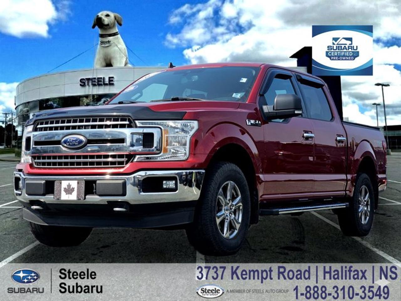 2020 Ford F-150 XLT | 4x4 Capability | EcoBoost Power | SuperCrew Cab | Apple CarPlayWhether youre towing gear to the campgrounds in the Valley or heading down Highway 102 for a weekend away, the F-150 XLT delivers the kind of versatility that has made it a staple across Nova Scotia. Comfortable enough for daily commuting and capable enough for demanding jobs, its a truck that feels at home wherever the day takes you.Performance & Safety2.7L EcoBoost turbocharged V6 engine10-speed automatic transmissionElectronic shift-on-the-fly 4x4Pre-Collision Assist with Automatic Emergency BrakingForward Collision WarningRear View CameraAdvanceTrac with Roll Stability ControlTrailer Sway ControlAnti-lock braking systemHill Start AssistComfort & TechCloth seating surfacesHeated front seatsHeated exterior mirrorsSYNC 3 infotainment systemApple CarPlayAndroid AutoKeyless entry keypadRemote startAutomatic climate controlPower drivers seatBluetooth connectivitySteering wheel audio controlsContact Steele Subaru in Halifax to schedule a test drive and experience everything this F-150 XLT has to offer. Whether youre preparing for summer projects or planning your next Nova Scotia road trip, this truck is ready for the job.STEELE CERTIFIEDThis vehicle is Steele Certified, having successfully passed a comprehensive 85-Point Inspection to ensure quality and peace of mind. A current service and Nova Scotia Motor Vehicle Inspection (MVI) has been completed, so its ready for the road. We also provide a Carfax Vehicle History Report for full transparency. Buy with confidence knowing this vehicle has been thoroughly checked by our factory-trained technicians. Trade-ins are always welcome, and were here to help make your next vehicle purchase smooth and worry-free.Ask us about flexible financing or extended warranty options.4WD, 2.7L V6 EcoBoost Payload Package, 4.2 LCD Productivity Screen in Instrument Cluster, Auto High-beam Headlights, Equipment Group 300A Base, Exterior Parking Camera Rear, Pro Trailer Backup Assist, Trailer Tow Package, Wheels: 18 Chrome-Like PVD, XTR 4x4 Decal, XTR Package.