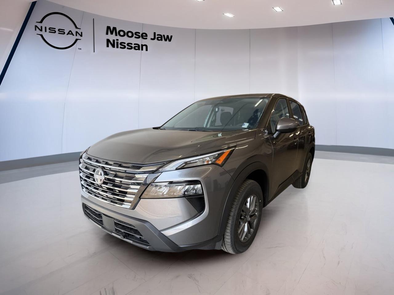 Meet the brand new 2026 Nissan Rogue S at Moose Jaw Nissan in Moose Jaw. Finished in dark grey with a black interior, this compact SUV brings modern turbo power, confident all-wheel drive, and everyday ease. The 2026 Nissan Rogue S is designed for Canadian roads and busy family life.

With its 1.5-litre DOHC 12-valve 3-cylinder direct-injection turbocharged engine and Xtronic CVT with paddle shift, the 2026 Nissan Rogue S delivers smooth response and efficient performance. Its balanced size makes parking simple, while the cabin offers practical comfort for commuting, errands, and weekend travel.

FEATURES OF THE Rogue S

»» Brand new compact SUV versatility
»» Dark grey exterior, black interior
»» Xtronic CVT with paddle shifters
»» Intelligent all-wheel drive confidence

ADVANCED SAFETY FEATURES

»» Nissan Safety Shield 360 driver aids
»» Automatic emergency braking with pedestrian detection
»» Lane departure warning helps driver awareness
»» Rear automatic braking supports safer reversing

PERFORMANCE AND EFFICIENCY

»» 1.5-litre turbocharged three-cylinder engine
»» Xtronic CVT supports smooth acceleration
»» Intelligent all-wheel drive adds traction
»» Turbo power suits city highway driving

COMFORT AND CONVENIENCE

»» Spacious cabin for daily family use
»» Easy entry and practical seating layout
»» Climate control supports year-round comfort
»» Rear seats fold for added utility

TECHNOLOGY AND CONNECTIVITY

»» Clear driver display for key information
»» User-friendly infotainment layout feels intuitive
»» Paddle shifters add hands-on control
»» Convenient connectivity for everyday driving

CARGO SPACE

»» Flexible rear cargo area design
»» Split-folding rear seat expands storage
»» Wide opening helps load larger items
»» Room for groceries gear and luggage

WHAT OTHER OWNERS LIKE

»» Comfortable ride on daily commutes
»» Useful cargo room for active lifestyles
»» Good fuel economy from turbo engine
»» Confidence from available safety technology

The 2026 Nissan Rogue S is a smart choice for drivers who want value, traction, and modern design without extra complication. Its dark grey finish gives it a clean, upscale look, while the black interior keeps the cabin timeless and easy to live with through every season.

This new SUV is well suited to Saskatchewan driving conditions. All-wheel drive helps when roads turn wet, snowy, or loose, and the turbocharged engine gives the 2026 Nissan Rogue S solid low-end response for merging and passing. The Xtronic CVT keeps the drive refined and efficient.

Inside, the focus stays on practical function. The cabin is arranged for simple daily use, with straightforward controls, useful storage, and flexible rear cargo options. Whether you are heading across Moose Jaw or planning a longer trip, the 2026 Nissan Rogue S offers the versatility many drivers want in a modern compact SUV.

This 2026 Nissan Rogue Ss VIN is: JN8BT3AB0TW098423.<p>Meet the brand new 2026 Nissan Rogue S at Moose Jaw Nissan in Moose Jaw. Finished in dark grey with a black interior</p>
<p> and everyday ease. The 2026 Nissan Rogue S is designed for Canadian roads and busy family life.

With its 1.5-litre DOHC 12-valve 3-cylinder direct-injection turbocharged engine and Xtronic CVT with paddle shift</p>
<p> the 2026 Nissan Rogue S delivers smooth response and efficient performance. Its balanced size makes parking simple</p>
<p> and weekend travel.

FEATURES OF THE Rogue S

»» Brand new compact SUV versatility
»» Dark grey exterior</p>
<p> black interior
»» Xtronic CVT with paddle shifters
»» Intelligent all-wheel drive confidence

ADVANCED SAFETY FEATURES

»» Nissan Safety Shield 360 driver aids
»» Automatic emergency braking with pedestrian detection
»» Lane departure warning helps driver awareness
»» Rear automatic braking supports safer reversing

PERFORMANCE AND EFFICIENCY

»» 1.5-litre turbocharged three-cylinder engine
»» Xtronic CVT supports smooth acceleration
»» Intelligent all-wheel drive adds traction
»» Turbo power suits city highway driving

COMFORT AND CONVENIENCE

»» Spacious cabin for daily family use
»» Easy entry and practical seating layout
»» Climate control supports year-round comfort
»» Rear seats fold for added utility

TECHNOLOGY AND CONNECTIVITY

»» Clear driver display for key information
»» User-friendly infotainment layout feels intuitive
»» Paddle shifters add hands-on control
»» Convenient connectivity for everyday driving

CARGO SPACE

»» Flexible rear cargo area design
»» Split-folding rear seat expands storage
»» Wide opening helps load larger items
»» Room for groceries gear and luggage

WHAT OTHER OWNERS LIKE

»» Comfortable ride on daily commutes
»» Useful cargo room for active lifestyles
»» Good fuel economy from turbo engine
»» Confidence from available safety technology

The 2026 Nissan Rogue S is a smart choice for drivers who want value</p>
<p> while the black interior keeps the cabin timeless and easy to live with through every season.

This new SUV is well suited to Saskatchewan driving conditions. All-wheel drive helps when roads turn wet</p>
<p> and the turbocharged engine gives the 2026 Nissan Rogue S solid low-end response for merging and passing. The Xtronic CVT keeps the drive refined and efficient.

Inside</p>
<p> the 2026 Nissan Rogue S offers the versatility many drivers want in a modern compact SUV.

This 2026 Nissan Rogue Ss VIN is: JN8BT3AB0TW098423.</p>