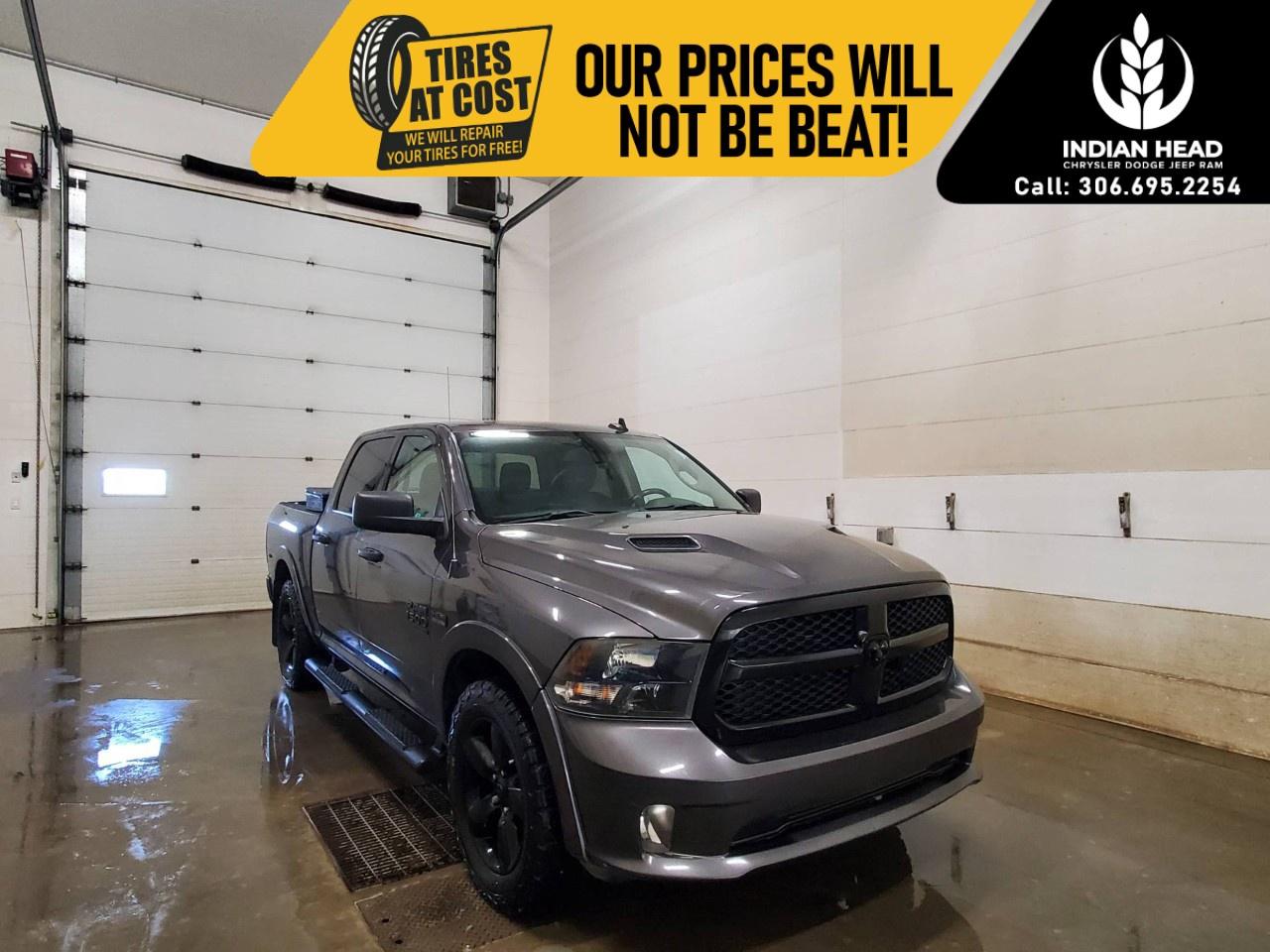 <p>The <strong>2021 Ram 1500 Classic Express Crew Cab 4x4</strong> delivers the legendary capability, bold styling, and dependable performance Ram trucks are known for. Powered by the iconic <strong>5.7L HEMI® V8 engine with FuelSaver MDS</strong>, paired with an <strong>8-speed TorqueFlite® automatic transmission</strong> and capable <strong>4x4 drivetrain</strong>, this truck is built to confidently handle workdays, weekends, and everything in between.</p><p>Finished in <strong>Granite Crystal Metallic</strong> with a black interior, the Express package gives this Ram a clean, aggressive appearance with body-colour bumpers and grille, black badging, 20-inch aluminum wheels, dual rear exhaust with bright tips, and a sport-inspired look that stands out wherever it goes.</p><p>Inside, you'll find a spacious <strong>Crew Cab</strong> offering comfortable seating and practical storage, along with modern technology including <strong>Apple CarPlay®</strong>, <strong>Google Android Auto</strong>, Bluetooth® connectivity, USB media hub, SiriusXM® capability, and the Uconnect® 4 system with an 8.4-inch touchscreen. Convenience features include <strong>remote keyless entry</strong>, power windows, air conditioning, cruise control, carpet floor covering, and front and rear floor mats.</p><p>Safety and capability are enhanced with a <strong>backup camera</strong>, Brake Assist, Electronic Stability Control, trailer sway control, heavy-duty transmission oil cooler, engine oil cooler, and the <strong>Class IV hitch receiver</strong>, making it ready for towing, hauling, and everyday driving.</p><p>If you're looking for a full-size pickup that combines legendary HEMI® performance, proven capability, modern technology, and bold styling, the <strong>2021 Ram 1500 Classic Express Crew Cab 4x4</strong> is an excellent choice.</p><p>Please confirm all vehicle details and features with our sales team prior to purchase and start the buying process today.</p>