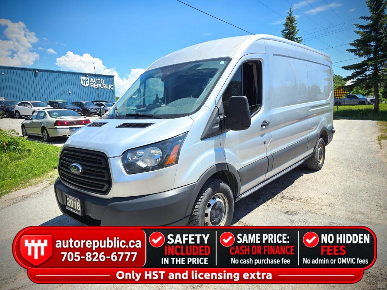 2018 Ford Transit Cargo Van T-250 148" Med Rf 9000 GVWR CERTIFIED Photo