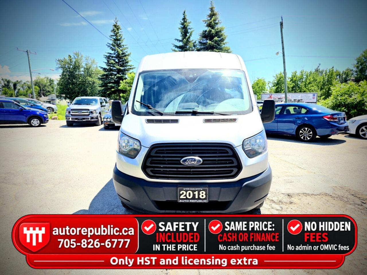 2018 Ford Transit Cargo Van T-250 148" Med Rf 9000 GVWR CERTIFIED Photo