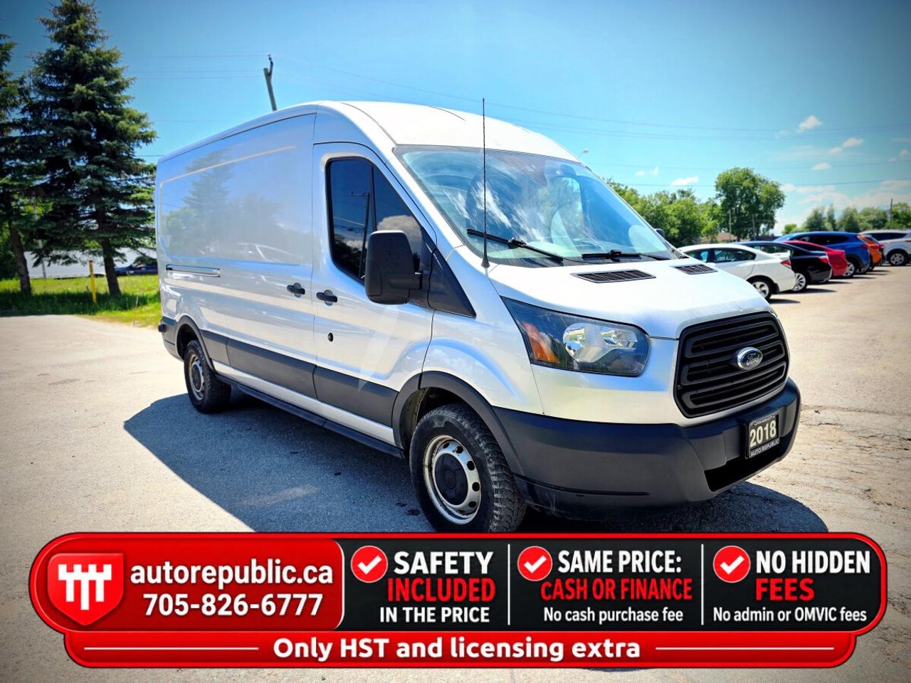 2018 Ford Transit Cargo Van T-250 148" Med Rf 9000 GVWR CERTIFIED Photo