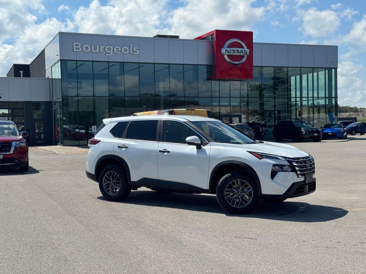 <p>Experience the thrill of driving the all-new 2026 Nissan Rogue AWD S in a stunning Everest White Tricoat Pearl. This SUV offers a confident drive with its all-wheel-drive capability and effortless handling courtesy of its automatic transmission.</p><p>The Rogue's exterior exudes elegance with its sleek design and eye-catching alloy wheels. Step inside to find a sophisticated black interior equipped with heated front seats and a heated steering wheel, ensuring comfort during those chilly Canadian winters. The vehicle's thoughtful design is elevated by the air conditioning and power windows, offering an intuitive and pleasant driving experience.</p><p>Stay connected and secure with advanced technology like the smart device integration and satellite radio, accompanied by a user-friendly backup camera for effortless parking. Safety is paramount with features like lane assist and brake assist, complemented by the convenience of remote start and keyless entry. Cruise control adds an extra layer of comfort for long drives.</p><p>Perfectly suited for families and adventure enthusiasts, the 2026 Nissan Rogue AWD S combines style, technology, and safety in one impeccable package. Visit Bourgeois Midland Nissan today and speak with our experts to see how this vehicle fits your lifestyle and to schedule a test drive.</p> <p>Were thrilled to share that <strong>Nissan has been named the #1 mass market brand in initial quality</strong> by the <strong>J.D. Power 2025 U.S. Initial Quality Study</strong>! This industry-leading recognition confirms what our customers already know  when you choose <strong>Nissan</strong>, youre choosing exceptional craftsmanship, innovative technology, and dependable performance from day one.</p><p>At <strong>Bourgeois Midland Nissan</strong>, were proud to offer a full lineup of award-winning models like the <a target=_blank rel=noopener noreferrer nofollow href=https://www.bourgeoisnissan.com/inventory/?keyword=Rogue><strong>Nissan Rogue</strong></a>, <a target=_blank rel=noopener noreferrer nofollow href=https://www.bourgeoisnissan.com/inventory/?keyword=Altima&sort[id]=relevance&sort[sortDirection]=DESCENDING><strong>Altima</strong></a>, <a target=_blank rel=noopener noreferrer nofollow href=https://www.bourgeoisnissan.com/inventory/?modelId[]=P8Iy5bd_S_u3nnuzDJOpLA&keyword=Kicks&sort[id]=relevance&sort[sortDirection]=DESCENDING><strong>Kicks</strong></a>, and <a target=_blank rel=noopener noreferrer nofollow href=https://www.bourgeoisnissan.com/inventory/?&keyword=Kicks%20Play&sort[id]=relevance&sort[sortDirection]=DESCENDING><strong>Kicks Play</strong></a>  vehicles that consistently deliver on quality, comfort, and reliability.</p><p>Ready to experience the Nissan difference? Visit our Midland dealership today and discover why more Canadians are driving home in a Nissan.</p> <p><strong>Why Choose the Bourgeois Auto Group?</strong></p><p>For 80 years, Bourgeois Auto Group has been delivering exceptional automotive experiences. Our factor trained teams work to ensure you receive the shopping experience you deserve; whether you're looking for a new or new-to-you vehicle.</p><p>Shop 24/7 with our online showroom and chat service, ensuring convenience every step of the way. No hidden fees, full disclosure, and every pre-owned vehicle comes with a Carfax® report for peace of mind.</p><p>We offer a wide selection of pre-owned vehicles, all competitively priced using real-time market data. Get the best deal on your purchase and trade-in with our free Live Market Analysis report.</p><p>Looking to sell your car? We buy any make or modelno purchase required. Our simple to use online trade valuation tool will provide you with a clear, transparent selling experience whether you buy our car or not.</p><p>Backed by hundreds dedicated employees across 4 convenient locations, were here to meet all your automotive needs. Visit us in Midland or Parry Sound and explore our inventory or schedule your next service today.</p> <p><strong>Financing Your Next Vehicle with Bourgeois Midland Nissan:</strong></p><p>At Bourgeois Midland Nissan, we make financing your next vehicle simple and stress-free! Our team works with trusted lenders to find flexible options tailored to your budget. Drive away with confidenceapply today!</p><p>Take advantage of our online pre-qualification tool, backed by Equifax and TD Bank to find the payment that works for you. Simply <a href=https://www.bourgeoisnissan.com/pre-qualify-for-financing/ rel=nofollow><strong>CLICK HERE</strong></a> to use our secure online credit tool with no impact to your credit.</p>