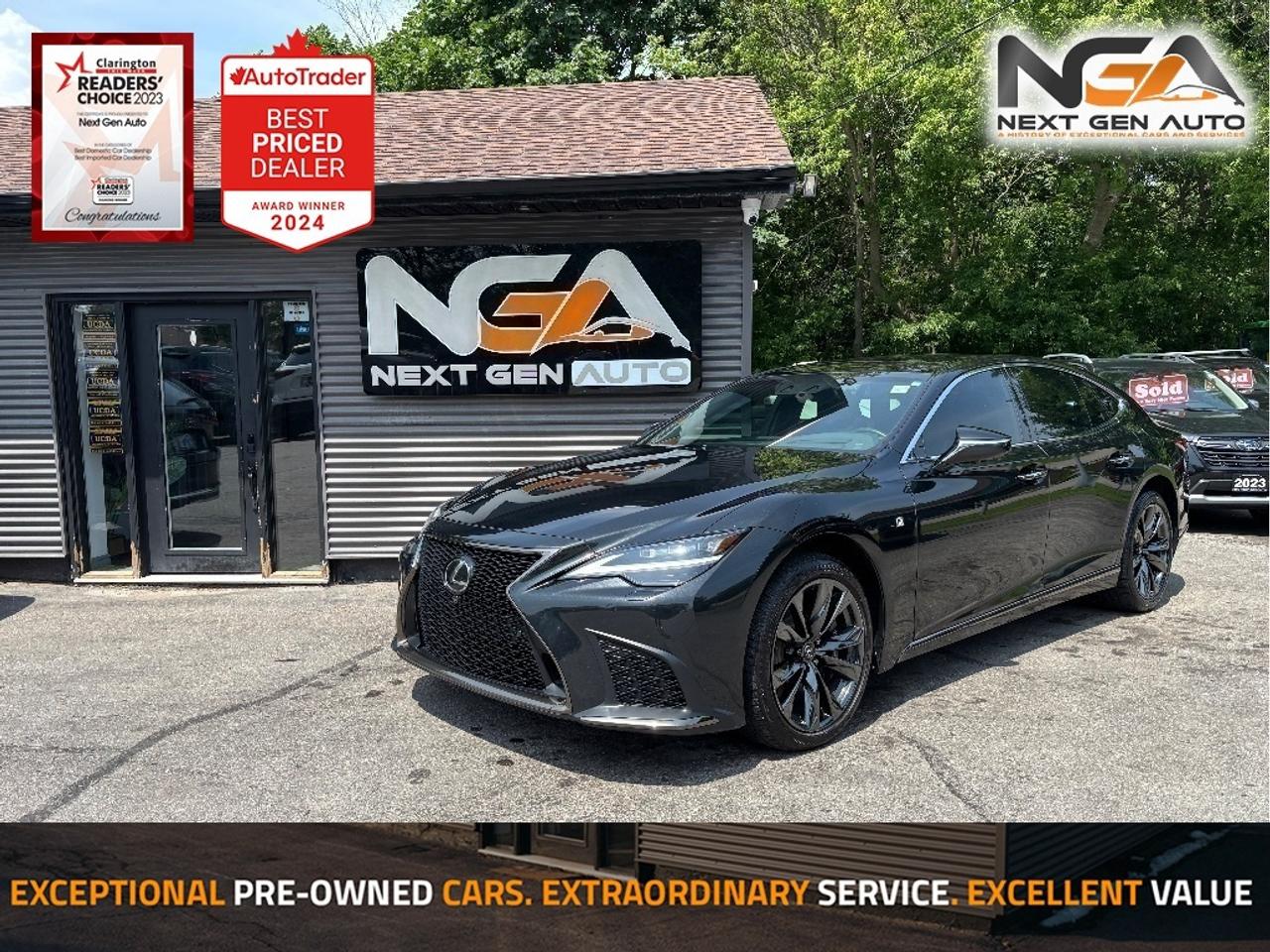 2023 Lexus LS AWD RED BLACK LEATHER PANO ROOF ONE OWNER Photo