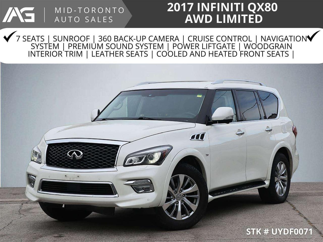 2017 Infiniti QX80 Luxury SUV 4WD   7 Passenger   Navigation   360 Ca Photo