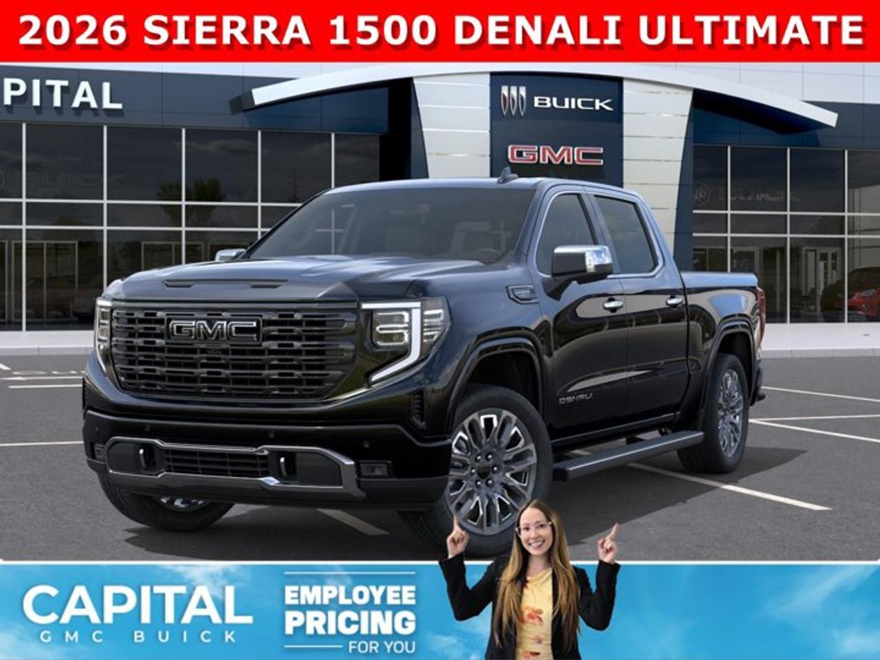 CHECK OUT THIS 2026 Limited Production DENALI ULTIMATE Sierra 1500 with the DURAMAX DIESEL ENGINE... Equipped with 16-way power front seats including MASSAGE feature, Body Color Arch Moldings, Handsfree Super Cruise, Bose Premium Stereo, the EXCLUSIVE Luxury Alpine Umber Interior, 22 Aluminum, Midnight with Chrome Inserts wheels, power-retractable assist steps with perimeter lighting, Power sunroof, Advanced Technology package, adaptive cruise, rear camera mirror, heads-up display, VADER CHROME and much much more!Ask for the Internet Department for more information or book your test drive today!AMVIC Licensed Dealer - Licence Number B1044900