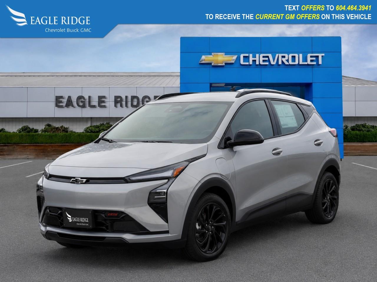 <p>front-wheel drive, 65 kWh battery pack, estimated 247-mile (approx. 397 km) electric driving range, LED lighting, roof rails, heated power side mirrors, alloy wheels, cloth seating, flat-bottom steering wheel, automatic climate control, rear-seat heat ducts, cruise control, keyless entry with push-button start, remote start, 8-inch driver information display with EV data, 10.2-inch touchscreen infotainment system, wireless Apple CarPlay®, wireless Android Auto®, Bluetooth connectivity, Wi-Fi capability, wireless phone charging, voice control, six-speaker audio system, HD rear vision camera, automatic emergency braking, lane keep assist, StabiliTrak stability and traction control, Teen Driver system, tire pressure monitoring system, anti-lock braking system (ABS), and 10 airbags.</p>