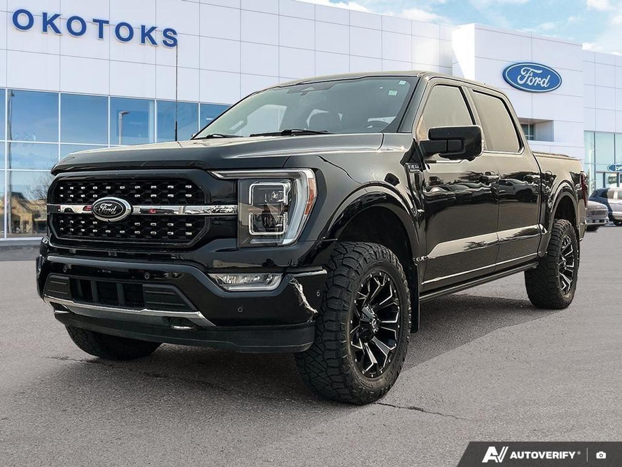 <p>This 2023 Ford F-150 Platinum in Black has recently arrived at our dealership and is ready for its next home. This SuperCrew pickup has been maintained with a clear history of personal use and consistent service, providing you with peace of mind. Our team has completed our standard intake process, and the truck is now staged for its new owner.</p><p>Regarding the vehicle's history, the documentation provides transparency:</p><ul><li><p>This F-150 is a one-owner vehicle with a clean history.</p></li><li><p>There are no reported accidents or damage records on file.</p></li><li><p>The truck has been consistently registered in Alberta with four documented service events completed at authorized facilities in Calgary.</p></li><li><p>There are no open safety recalls currently associated with this unit.</p></li></ul><p>This F-150 Platinum is well-equipped with premium features designed to provide both comfort and capability:</p><ul><li><p><strong>3.5L EcoBoost Engine</strong>: Delivers strong performance for daily driving and towing tasks.</p></li><li><p><strong>Platinum Trim Level</strong>: Offers refined interior appointments and high-end exterior finishes.</p></li><li><p><strong>SuperCrew Cab</strong>: Provides spacious seating for passengers and added interior utility.</p></li><li><p><strong>4x4 Capability</strong>: Ensures reliable traction in various Alberta weather conditions.</p></li><li><p><strong>Advanced Connectivity</strong>: Equipped with Fords latest media technology to keep you integrated on the road.</p></li><li><p><strong>Proven Reliability</strong>: Consistent service history indicates the vehicle has been well-cared for by its previous owner.</p></li></ul><p>Text or Call us today at Okotoks Ford Lincoln for a personalized video walk-around or to book your test drive of this vehicle.</p>