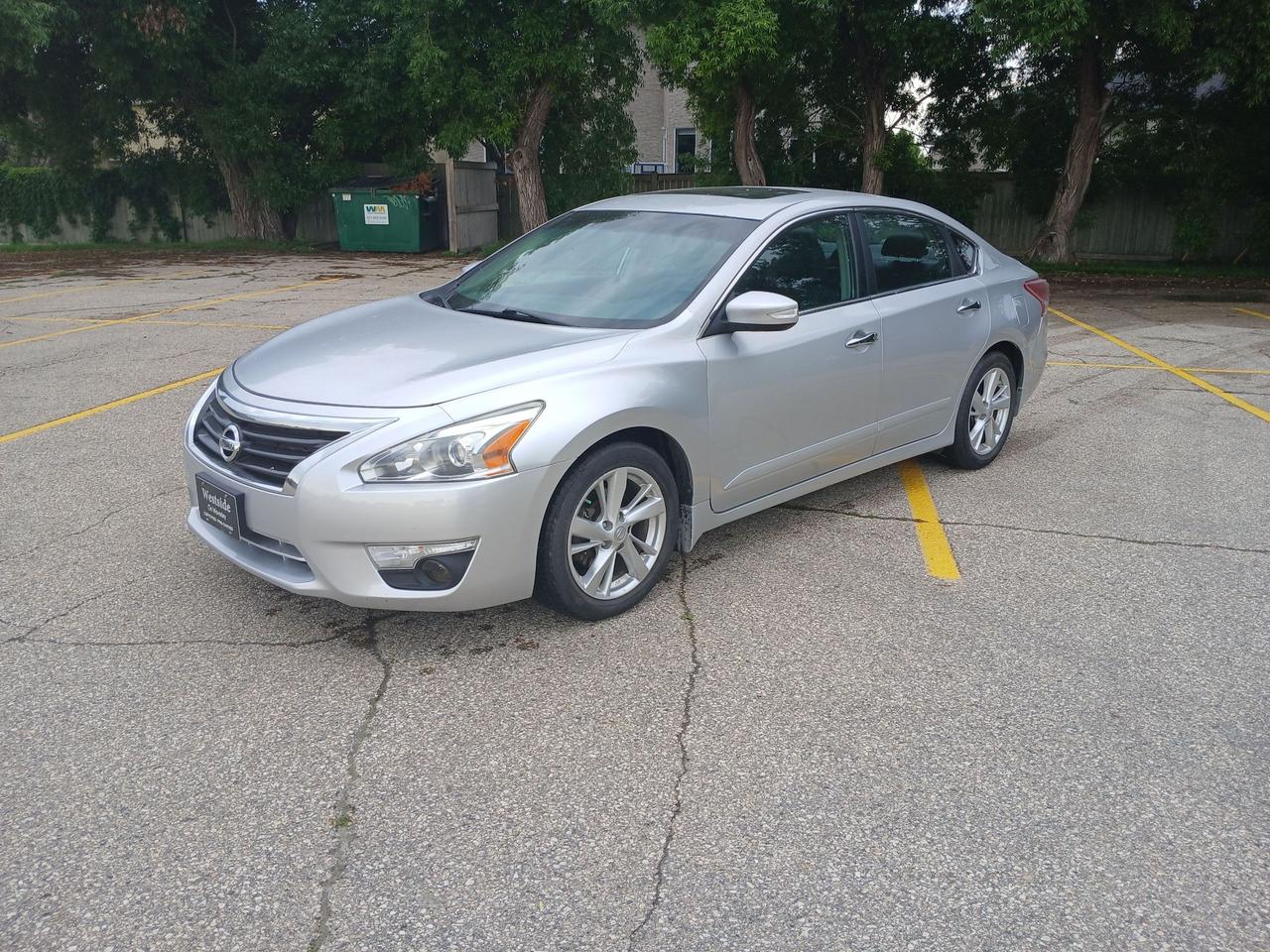<p>2013 Nissan Altima SL <span style=mso-spacerun: yes;>&nbsp;</span>Features include Power Sunroof, <span style=mso-spacerun: yes;>&nbsp;</span>Blue Tooth, Navigation, Heated Seats, Air Conditioning, Cruise control, Power windows & locks,&nbsp;spacious interior with lots of cargo space. Very inexpensive to own and operate. Clean Title, Good service history, Just serviced and safetied, As part of our full disclosure policy a Carfax report comes with every vehicle.&nbsp; Sale Priced at $8950. plus taxes. Call today to set up an appointment to view and test drive. Westside Sales Ltd.<span style=mso-spacerun: yes;>&nbsp; </span>1461 Waverley Street 204 488 3793. All vehicles safety certified and serviced, staff. Buy with confidence, We are one of the most established used car dealerships in Winnipeg. Come check us out... theres a reason we have been around since 1985 at the same location.<span style=mso-spacerun: yes;>&nbsp;&nbsp;&nbsp; </span>See our other great deals at WWW.Westsidesales.CA Apply for financing on our website.<span style=mso-spacerun: yes;>&nbsp; </span>Check us out on facebook and instagram @westsidesale<span style=mso-spacerun: yes;>&nbsp;&nbsp; </span>DP#9491</p>